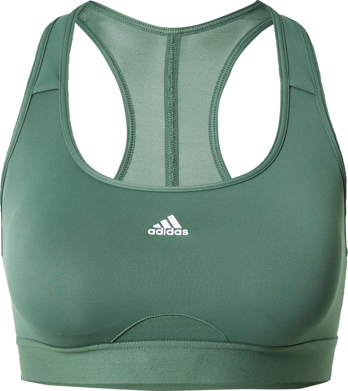 ADIDAS PERFORMANCE Sportovní podprsenka khaki / bílá