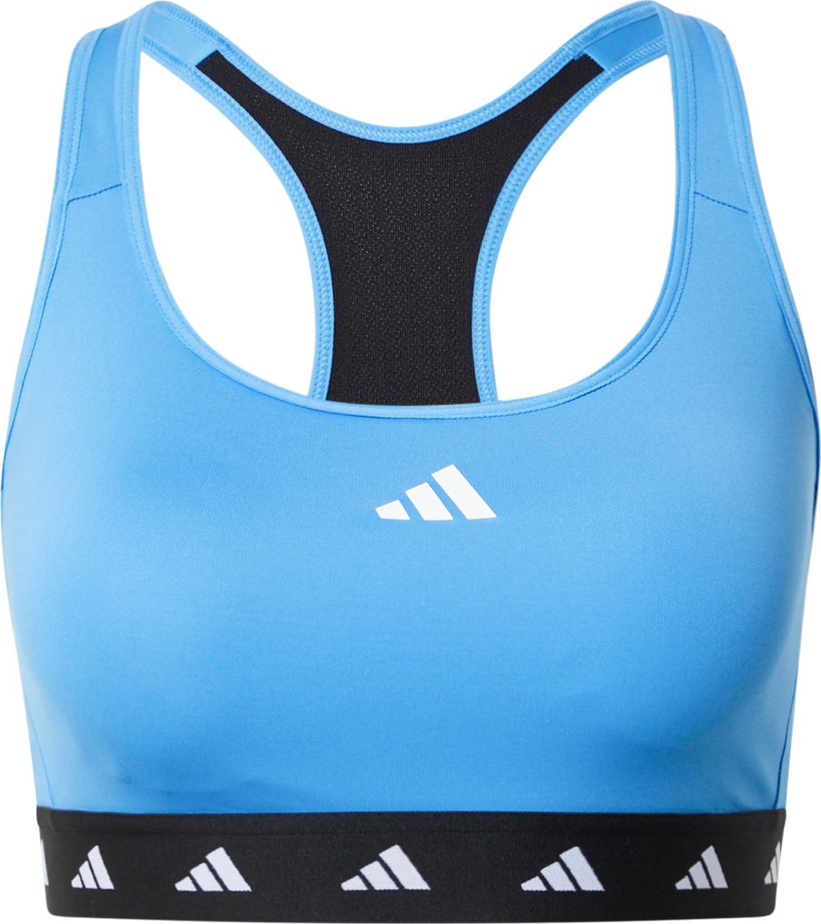 ADIDAS PERFORMANCE Sportovní podprsenka modrá / černá / bílá