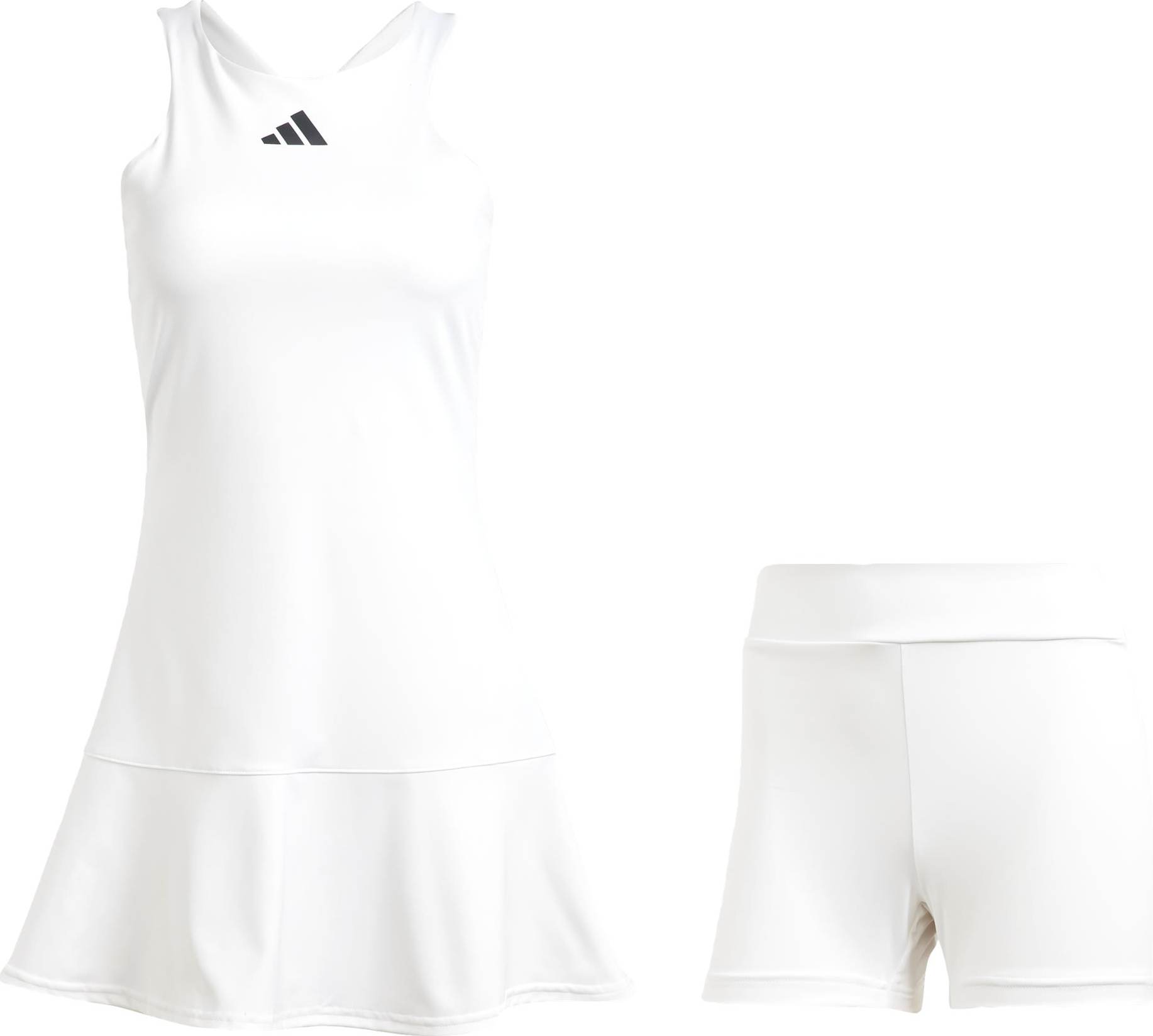 ADIDAS PERFORMANCE Sportovní šaty černá / bílá