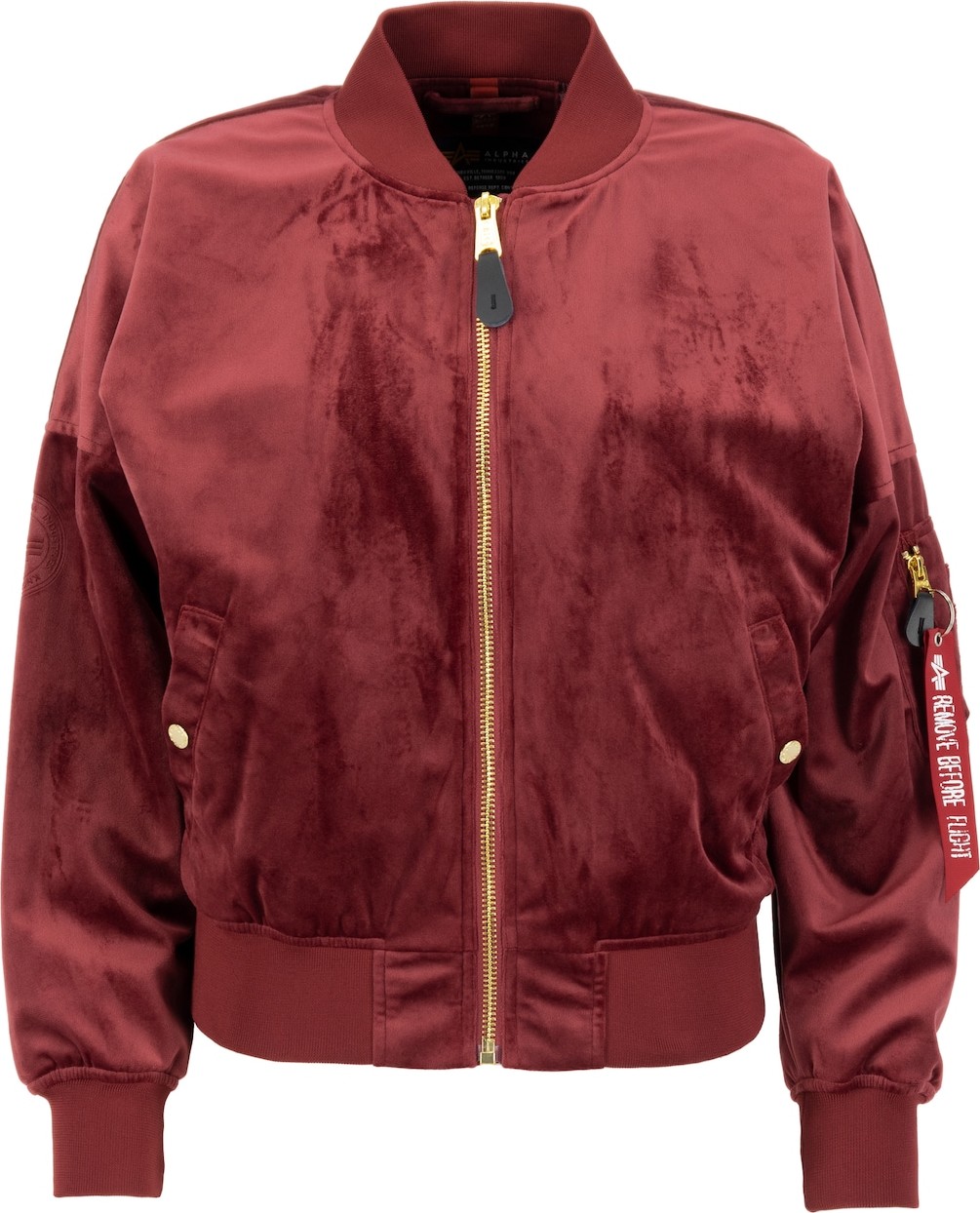 ALPHA INDUSTRIES Přechodná bunda burgundská červeň