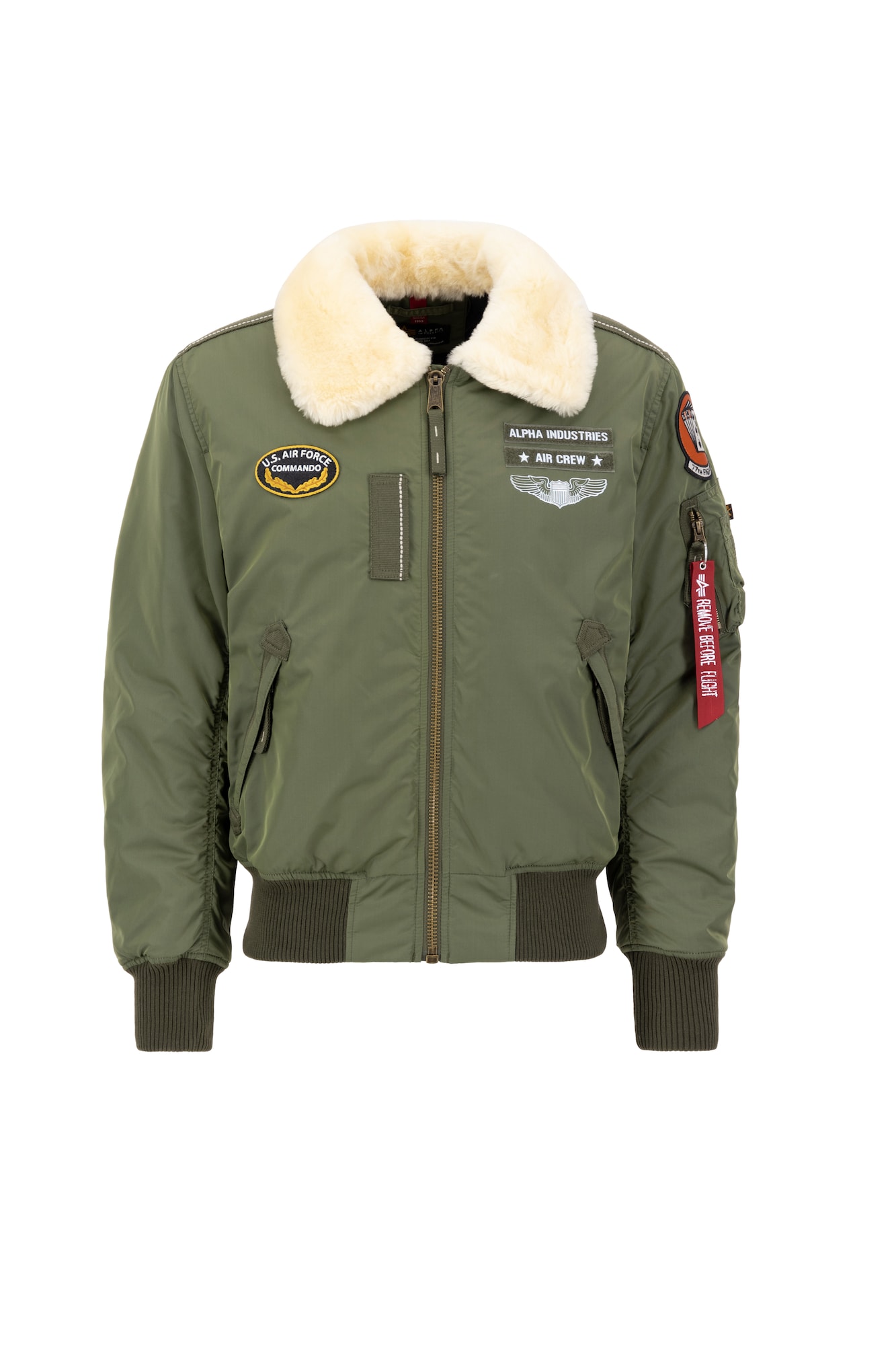 ALPHA INDUSTRIES Zimní bunda 'Injector III Air Force' khaki / mix barev