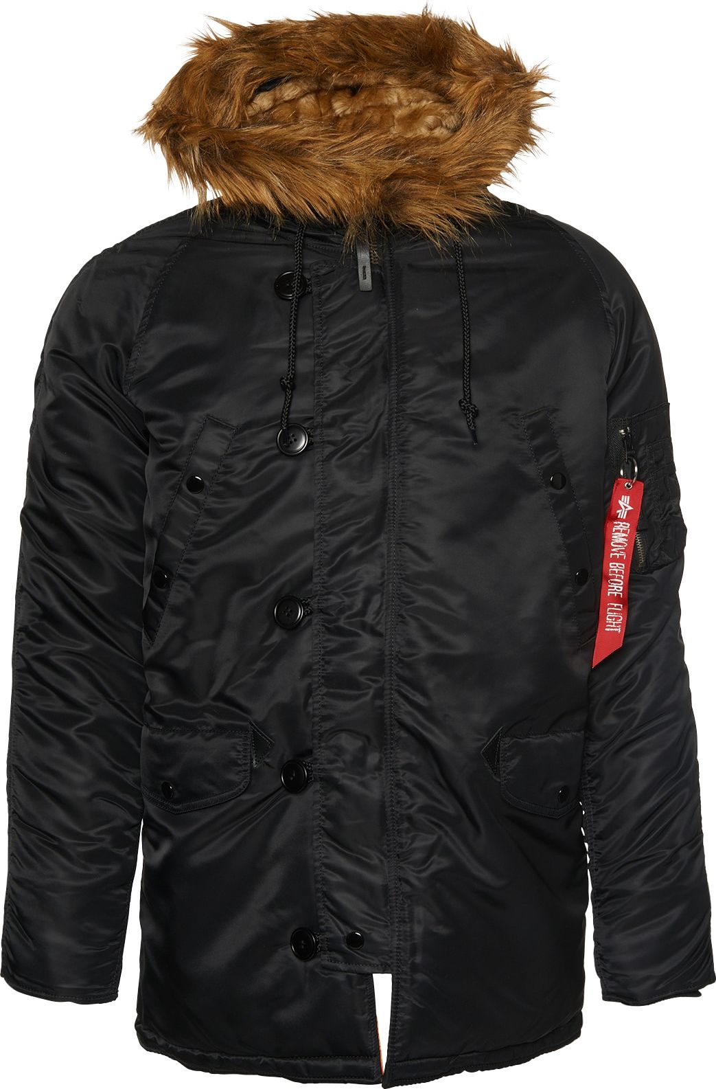 ALPHA INDUSTRIES Zimní bunda 'N3B VF 59' černá