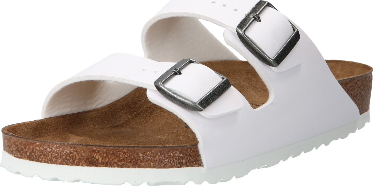 BIRKENSTOCK Pantofle 'Arizona' bílá