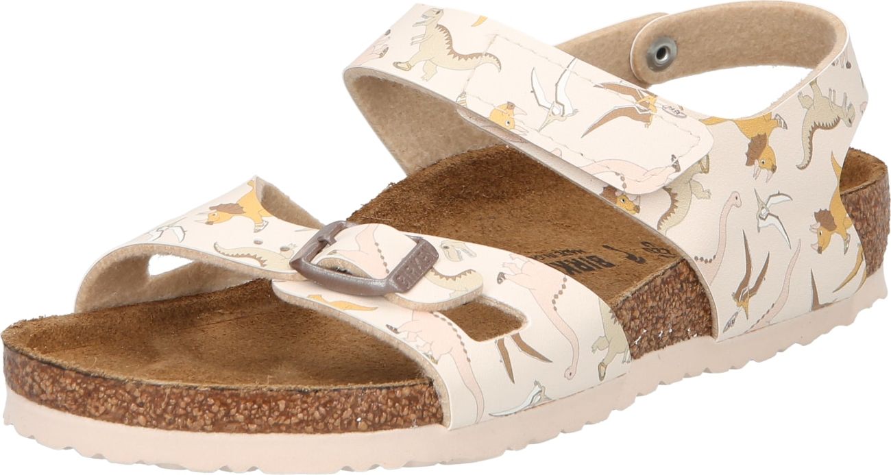 BIRKENSTOCK Sandály 'Colorado' krémová / hnědá / růžová / bílá