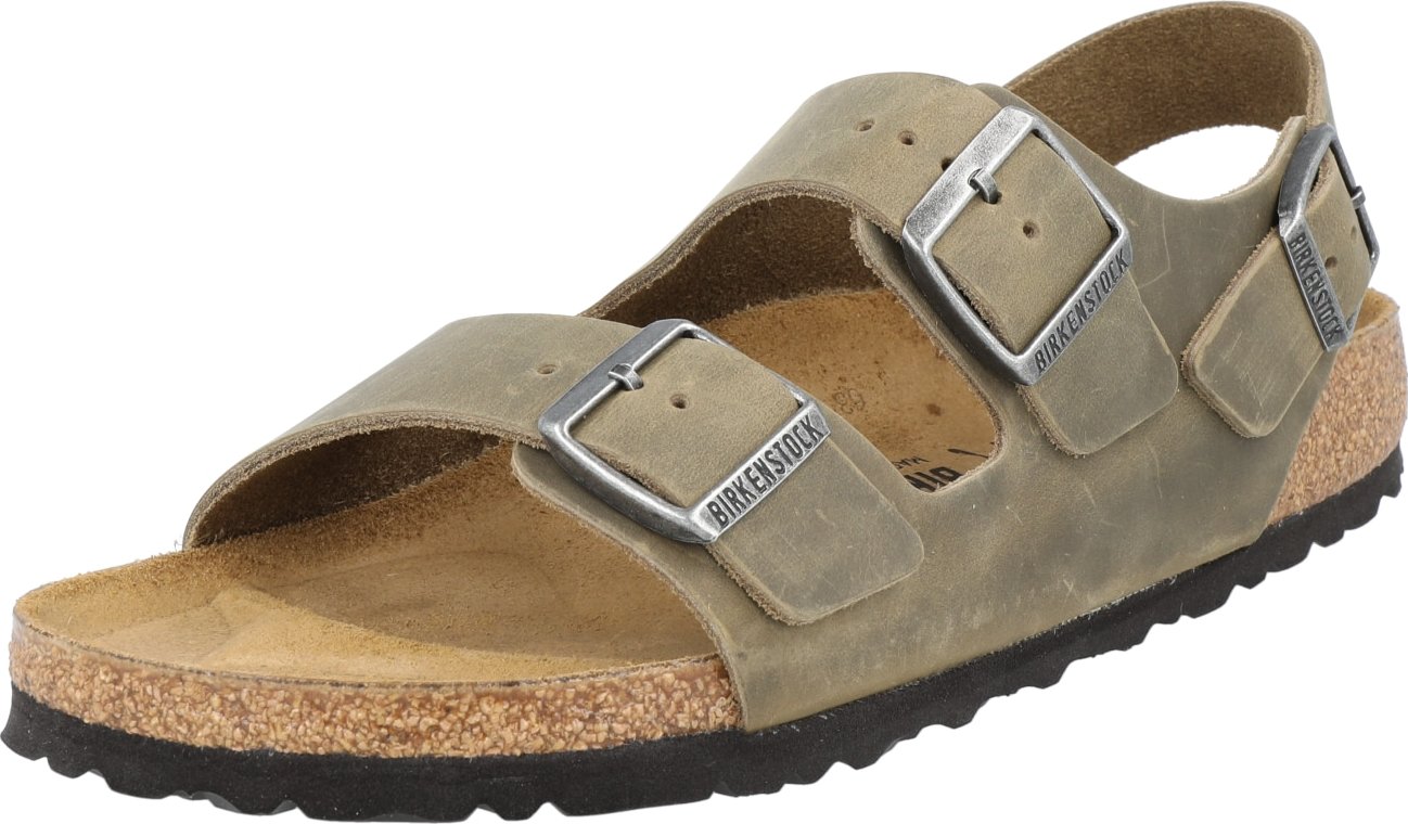 BIRKENSTOCK Sandály 'Milano' khaki