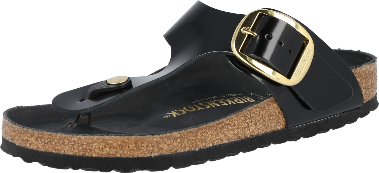 BIRKENSTOCK Žabky 'Gizeh' černá