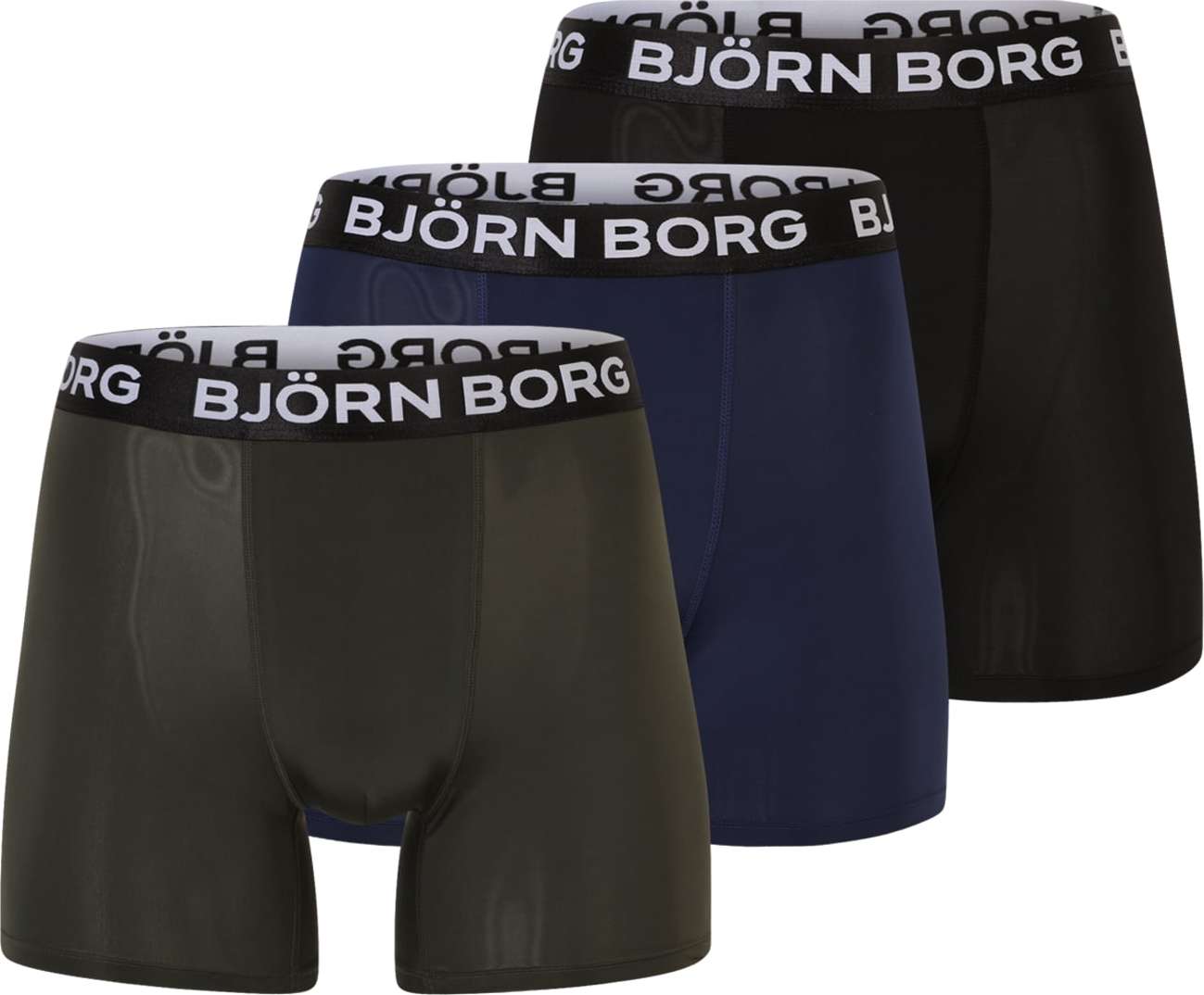 BJÖRN BORG Sportovní spodní prádlo námořnická modř / khaki / černá / bílá