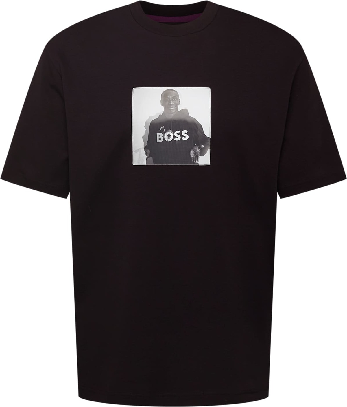 BOSS Black Tričko 'x Khaby Lame' světle šedá / černá / offwhite