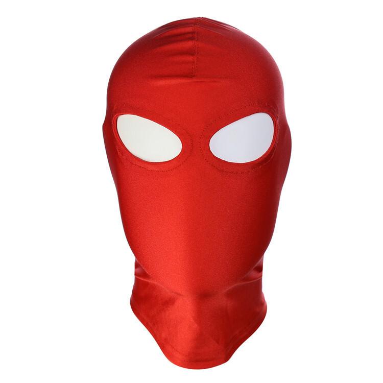 BASIC X maska na obličej s otvory pro oči červená BASIC X