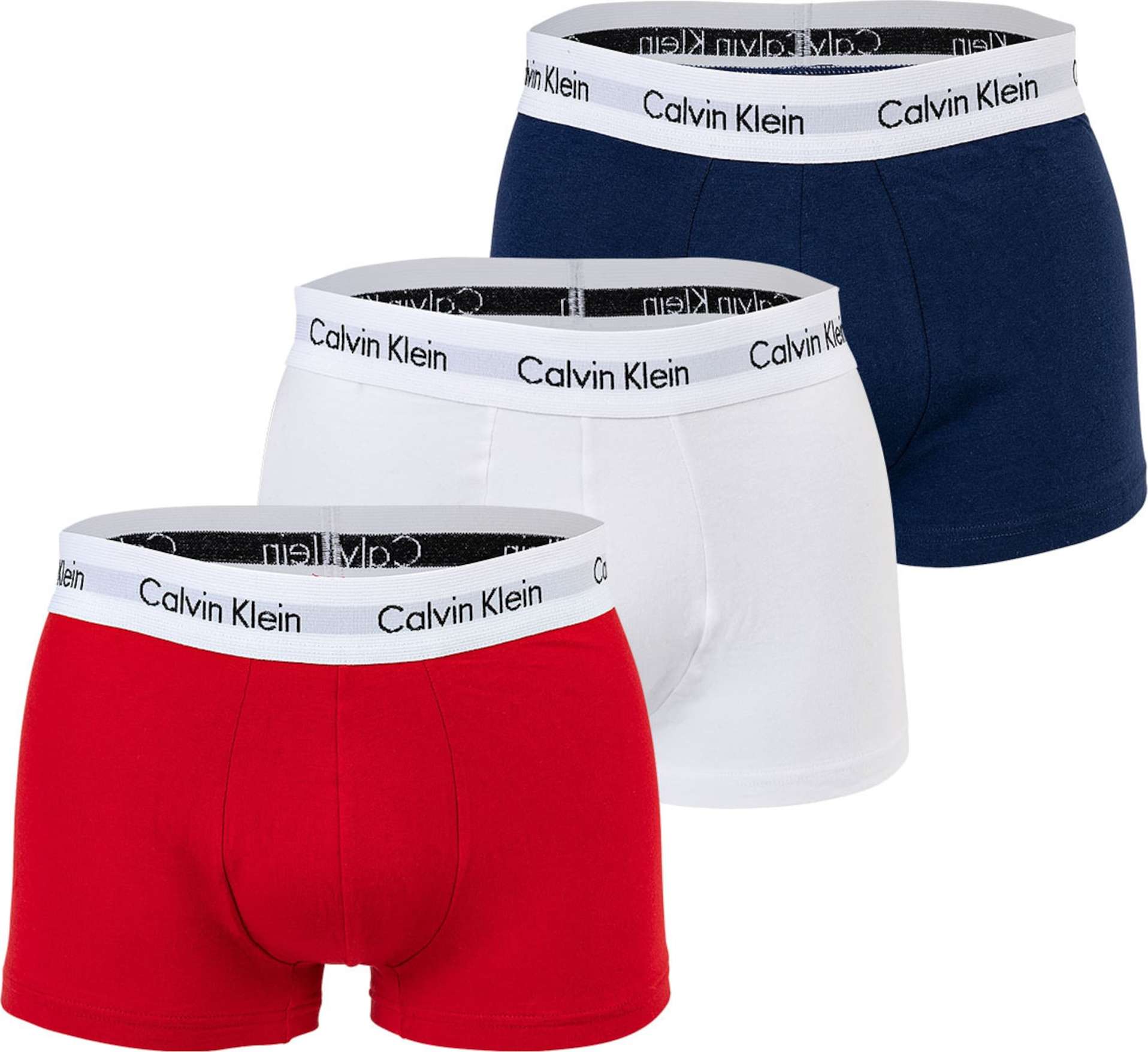 Calvin Klein Underwear Boxerky modrá / světle červená / černá / bílá