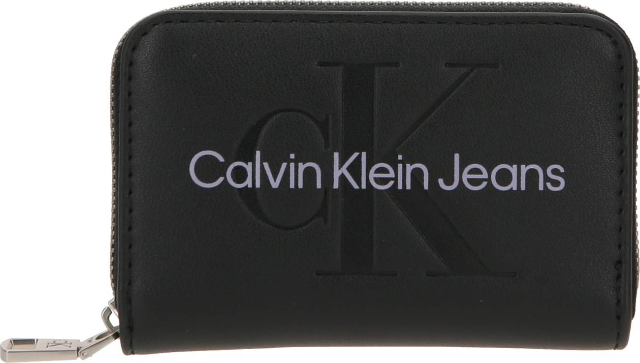 Calvin Klein Jeans Peněženka černá / bílá