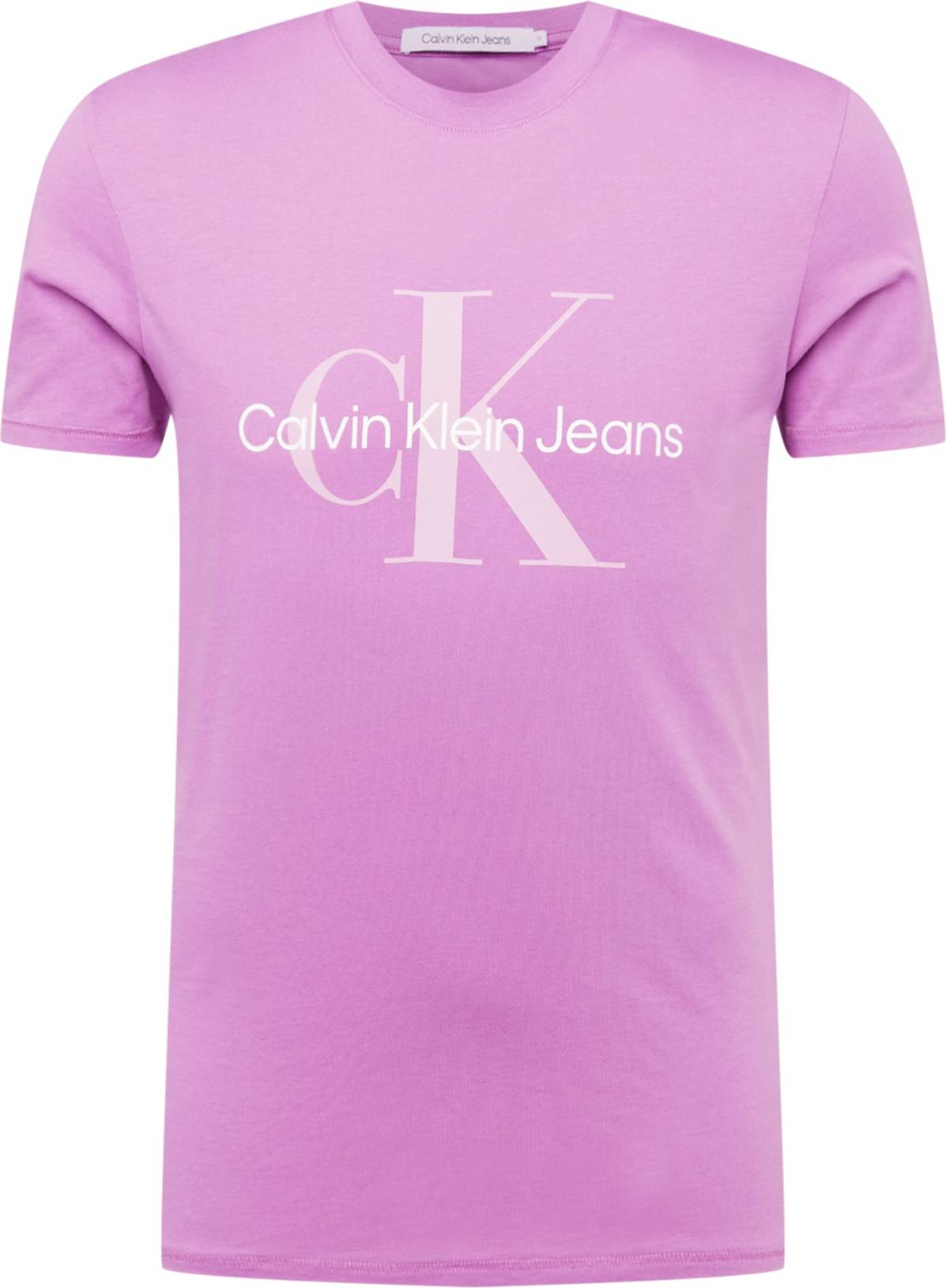 Calvin Klein Jeans Tričko orchidej / růžová / bílá