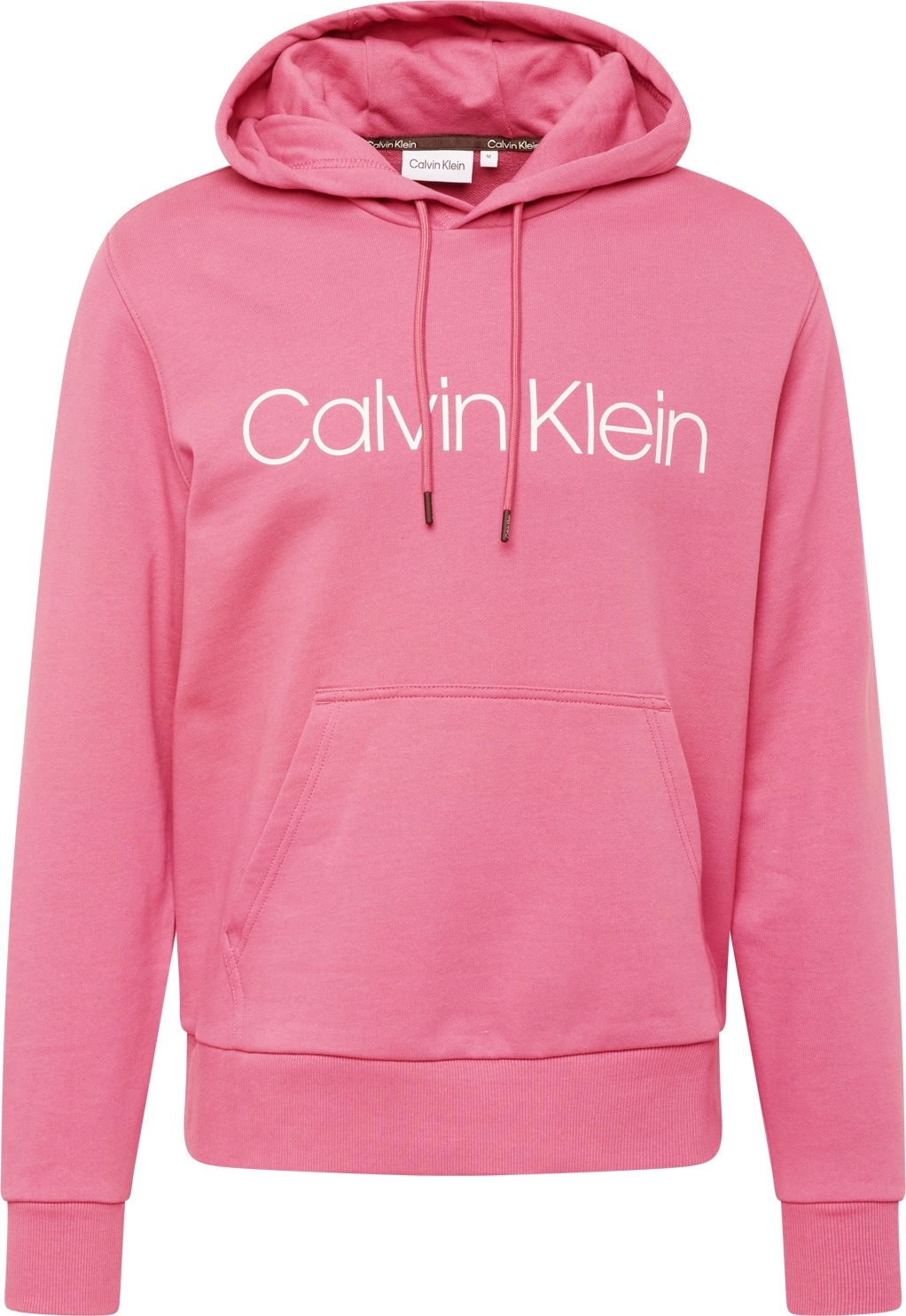 Calvin Klein Mikina tmavě růžová / bílá