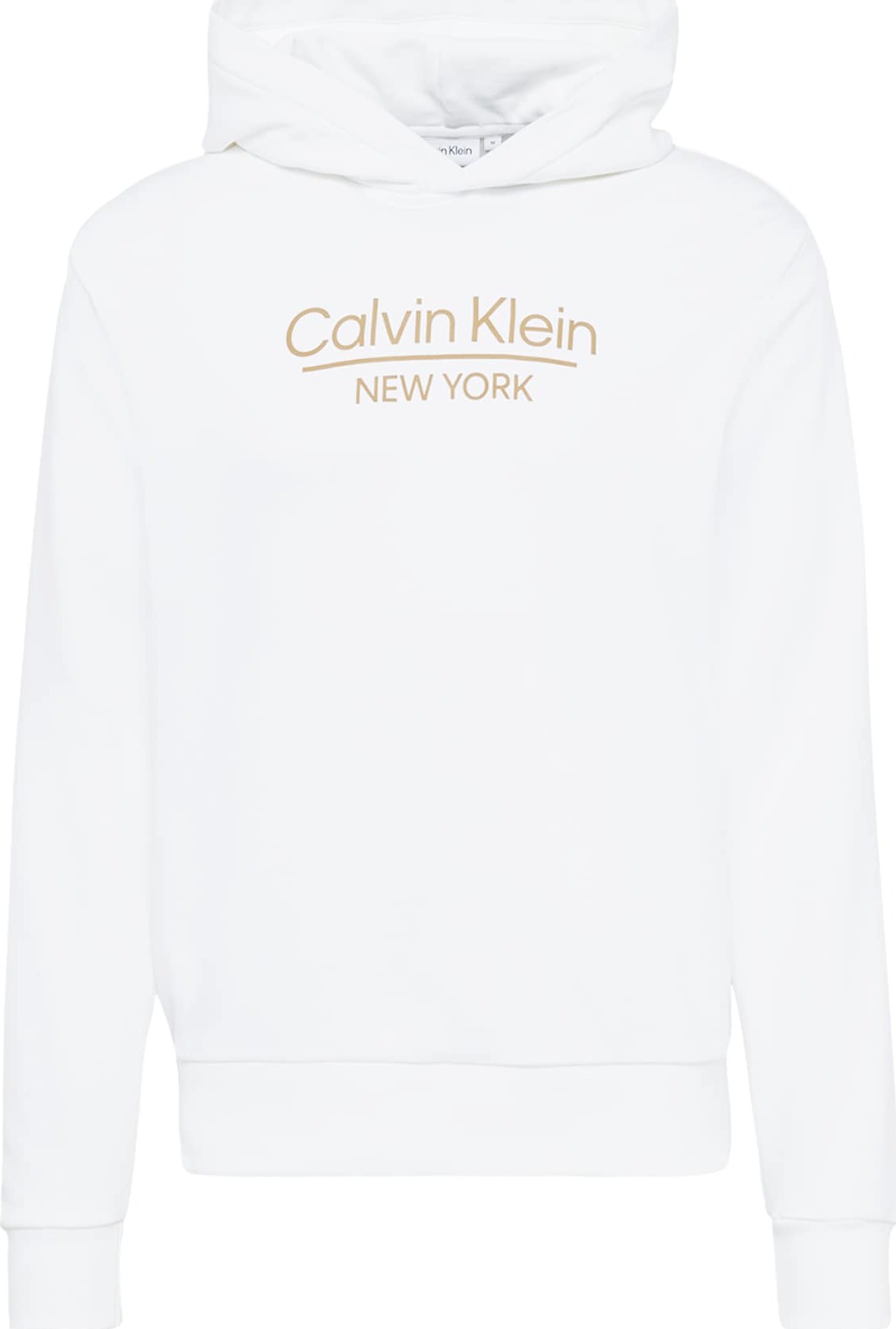 Calvin Klein Mikina zlatá / bílá