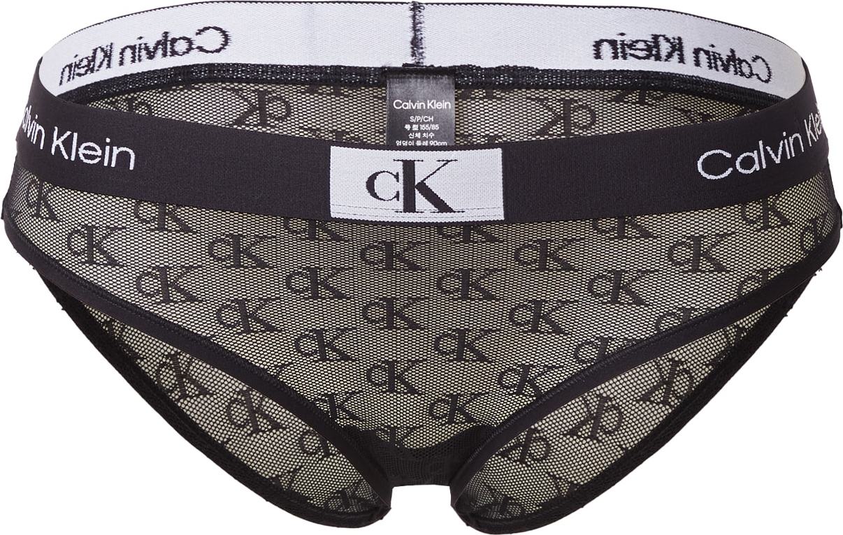 Calvin Klein Underwear Kalhotky černá / bílá