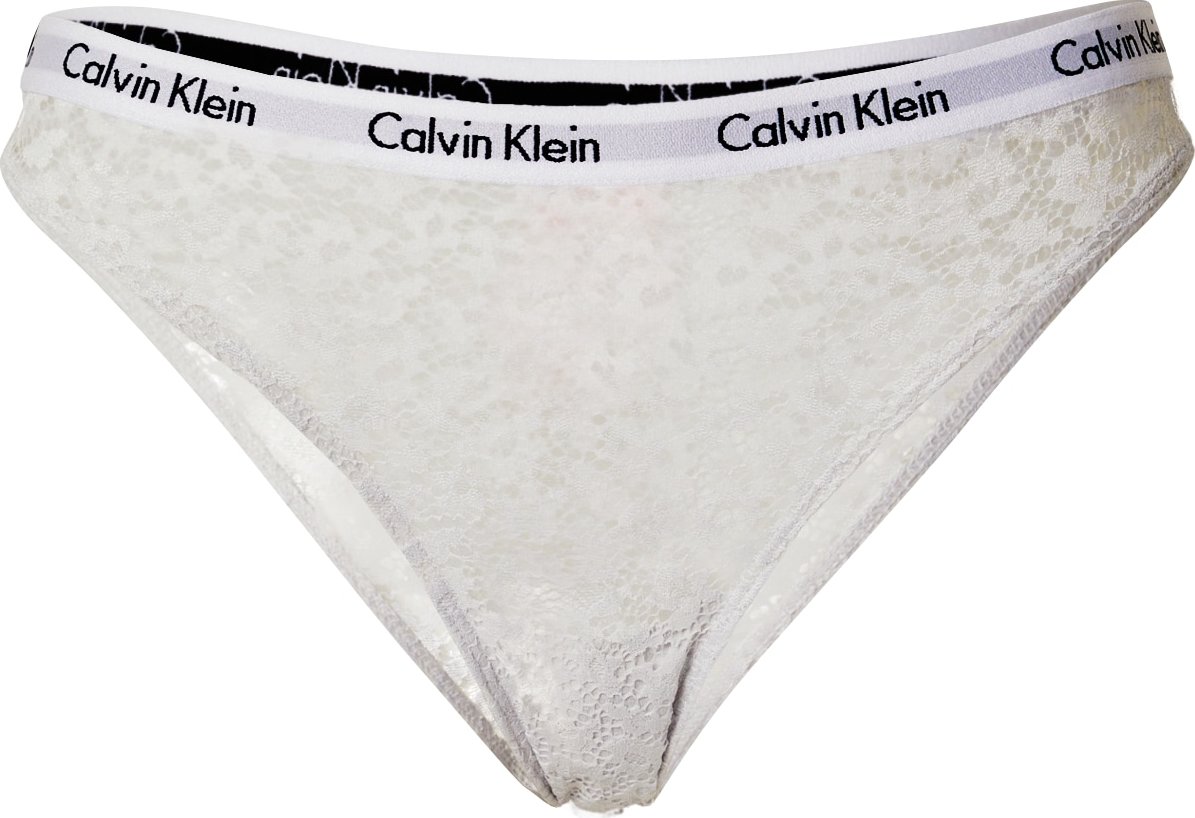 Calvin Klein Underwear Kalhotky černá / stříbrná