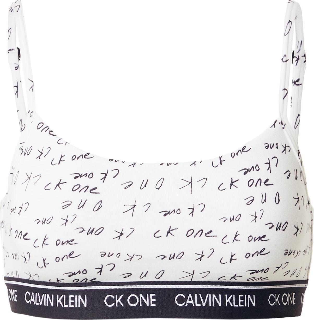 Calvin Klein Underwear Podprsenka černá / bílá