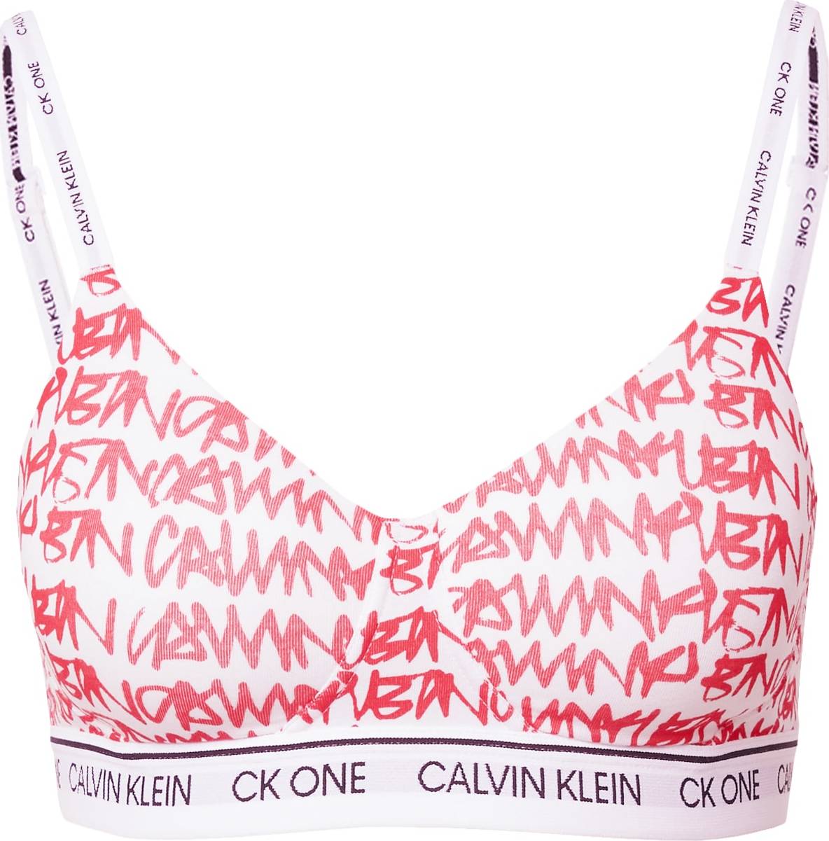 Calvin Klein Underwear Podprsenka červená / černá / bílá