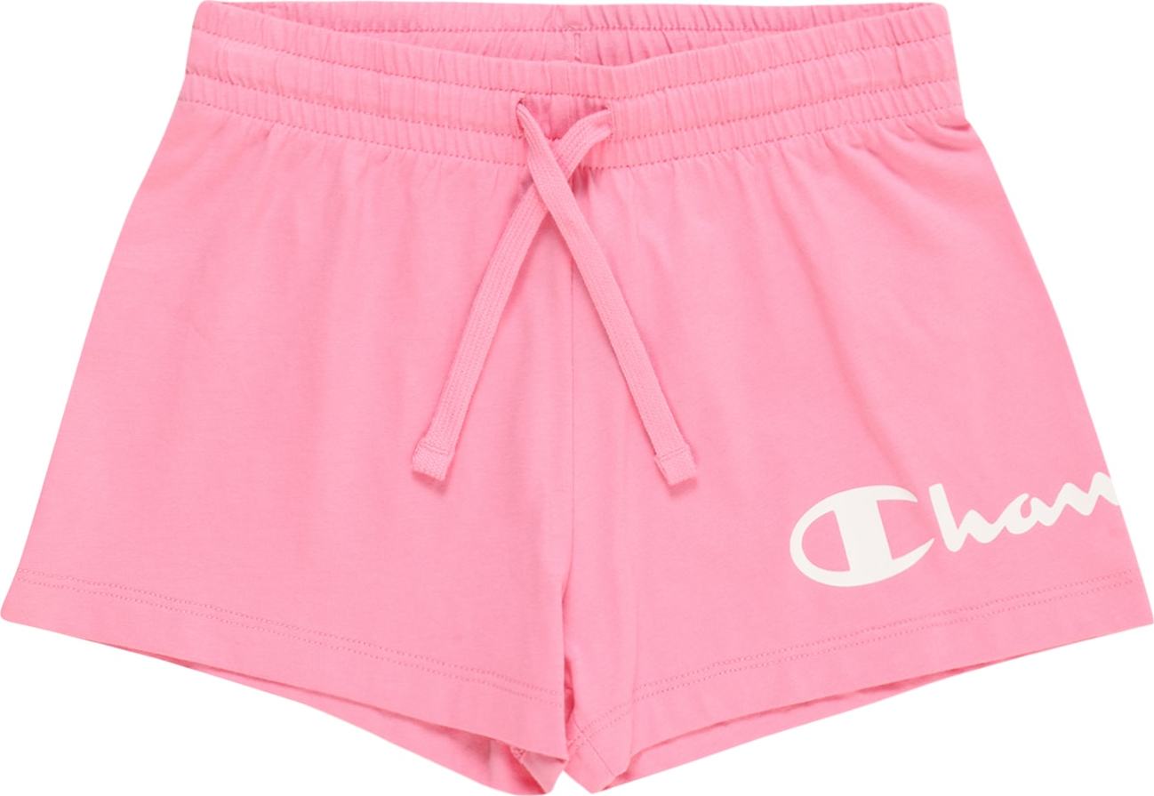 Champion Authentic Athletic Apparel Kalhoty pink / bílá