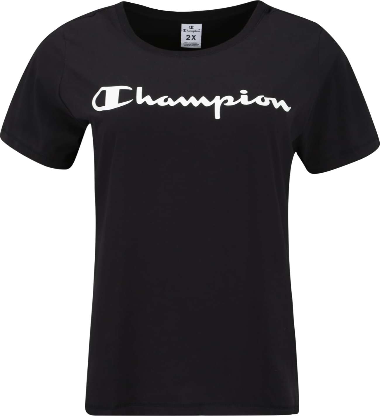 Champion Authentic Athletic Apparel Tričko černá / bílá