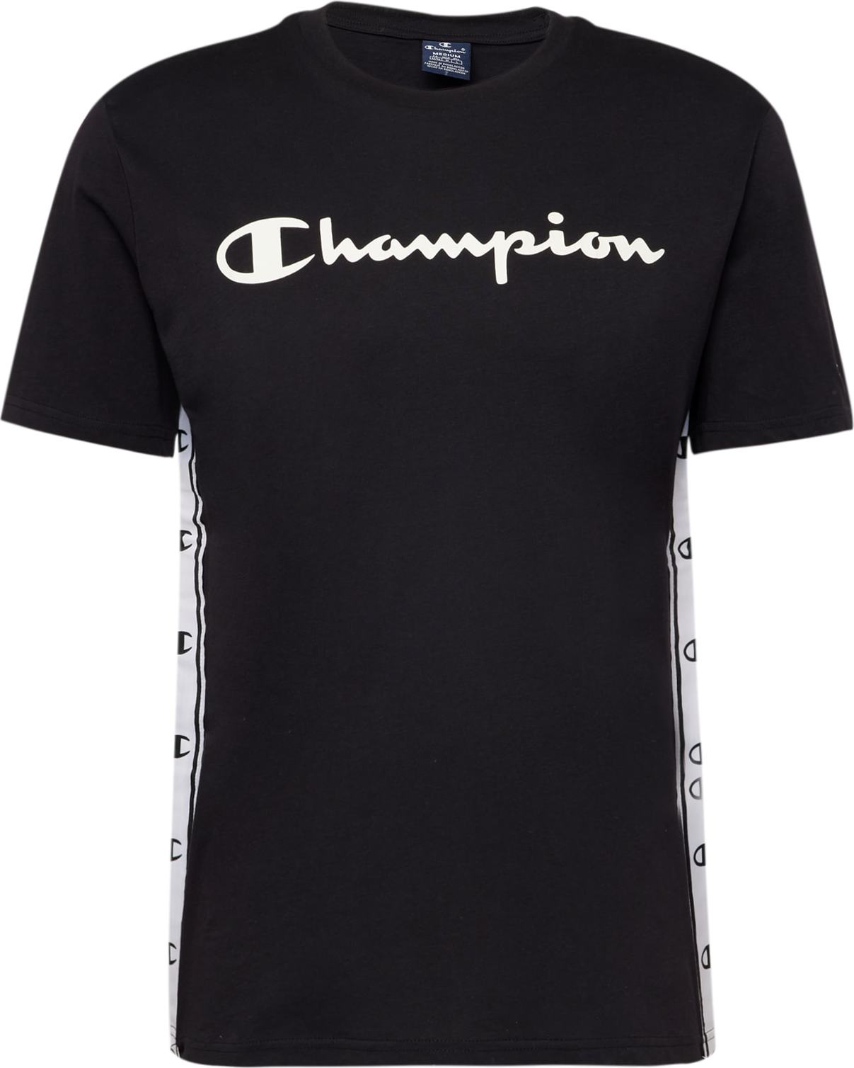 Champion Authentic Athletic Apparel Tričko černá / bílá