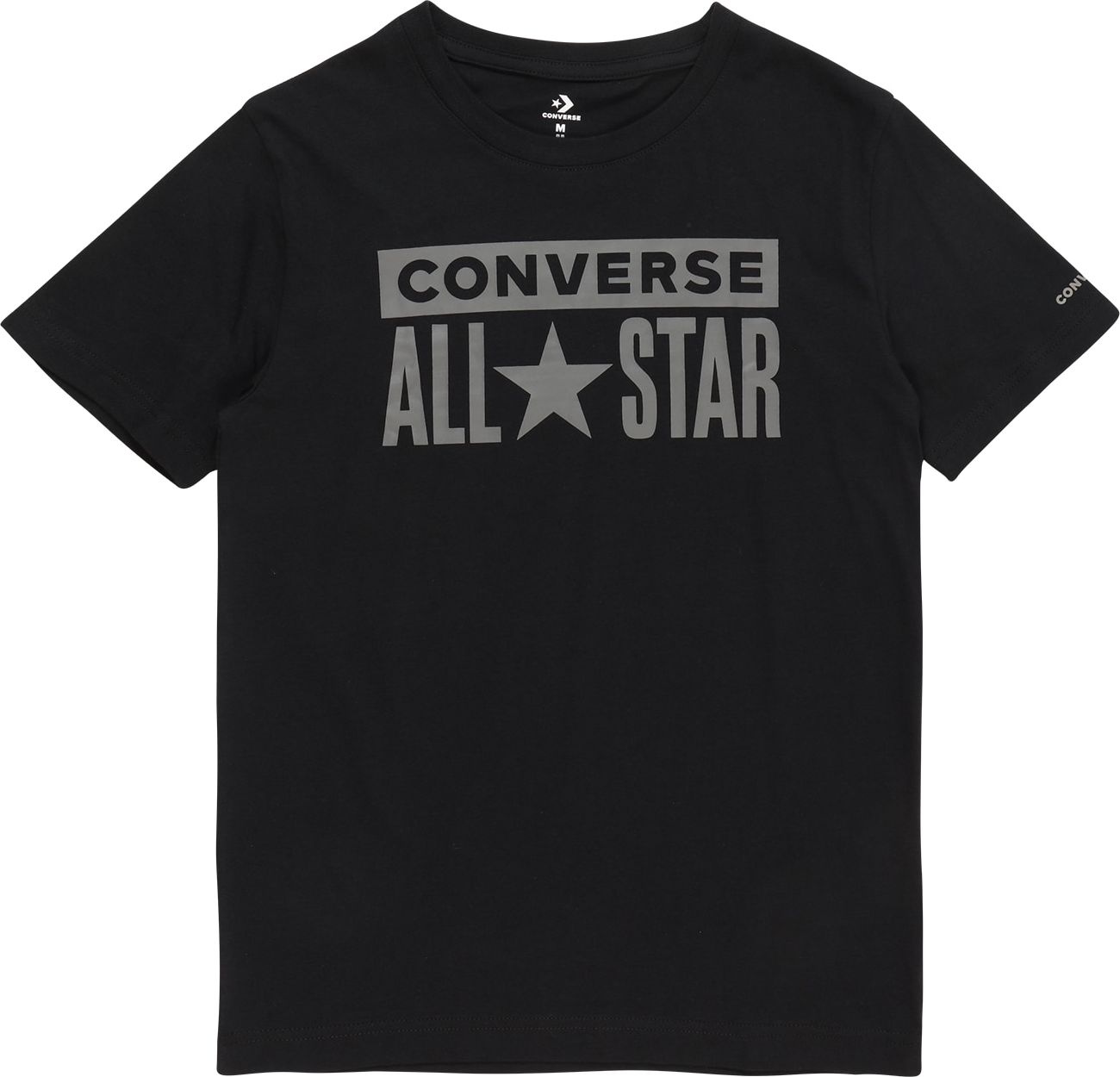 CONVERSE Tričko 'ALL STAR' tmavě šedá / černá