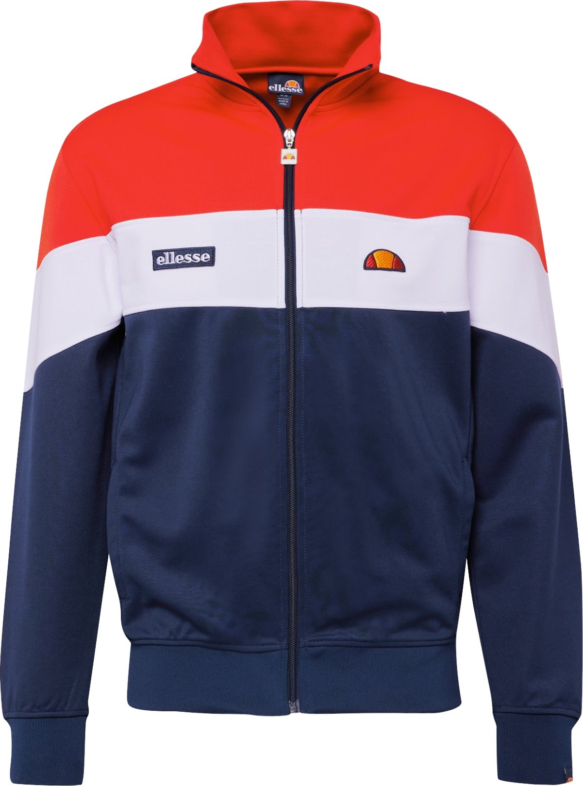 ELLESSE Mikina 'Caprini' námořnická modř / červená / bílá