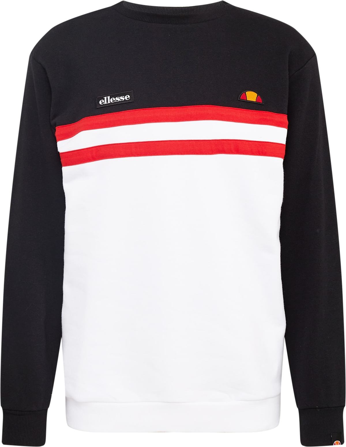 ELLESSE Mikina hořčicová / červená / černá / offwhite