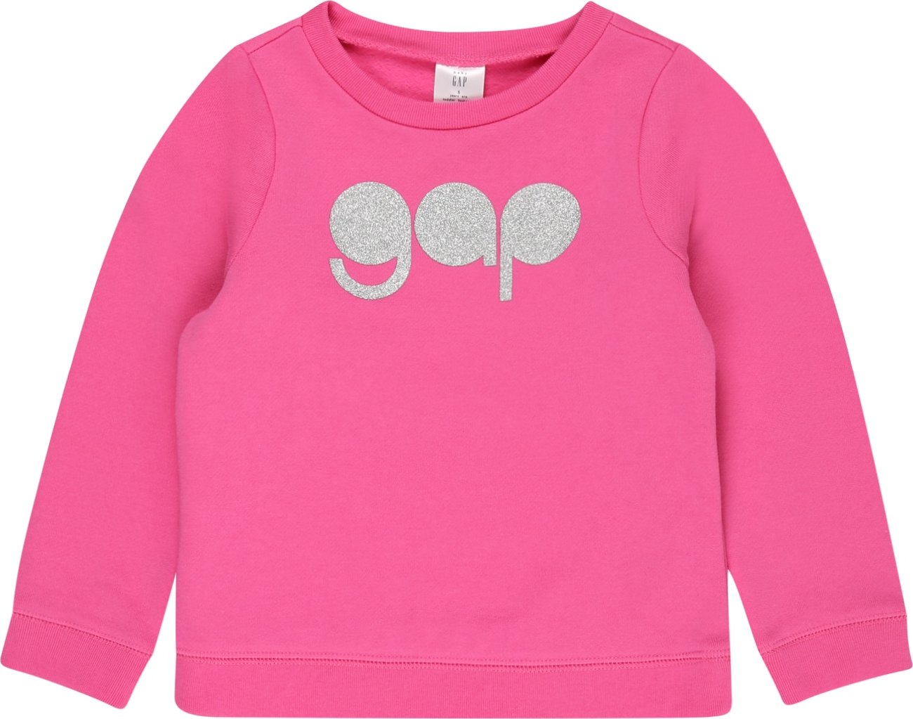 GAP Mikina pink / stříbrná