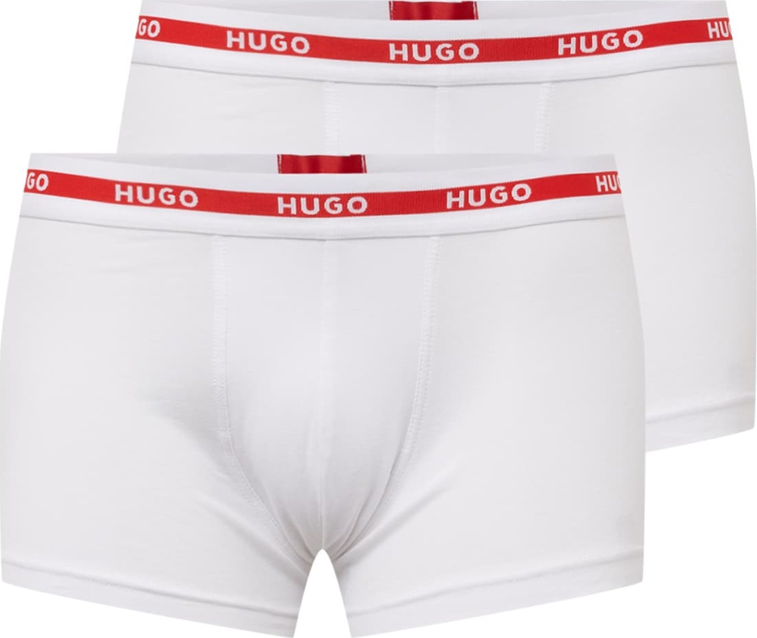 HUGO Boxerky červená / bílá