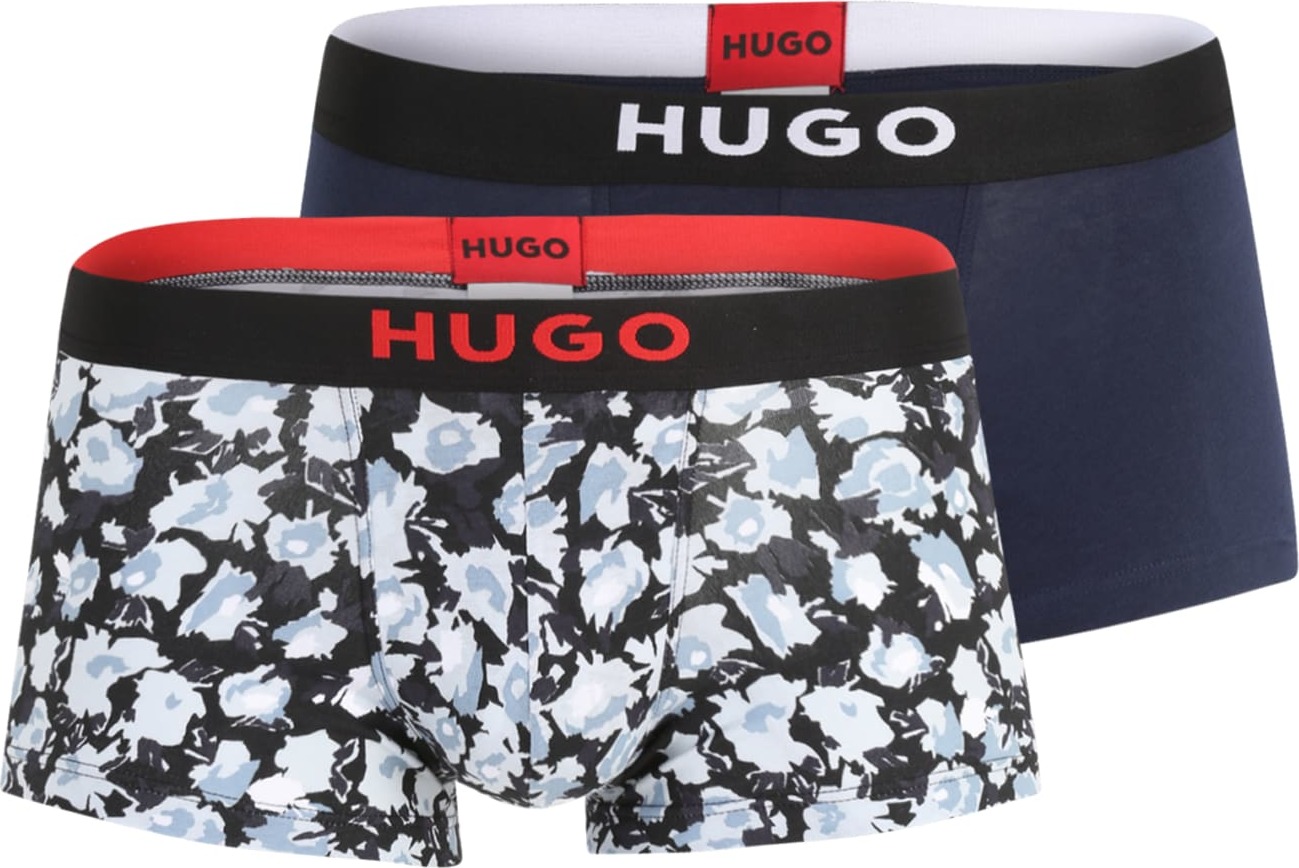 HUGO Boxerky námořnická modř / pastelová modrá / světlemodrá / červená