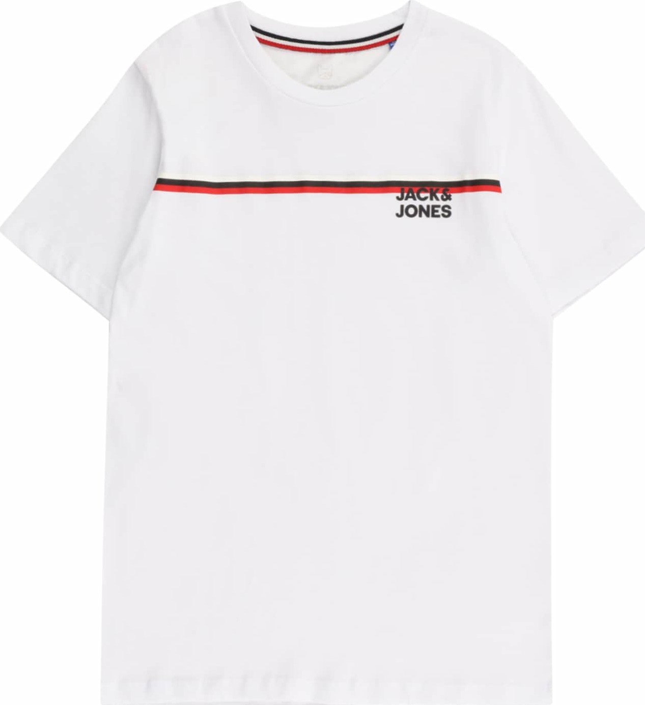 Jack & Jones Junior Tričko 'ATLAS' červená / černá / bílá