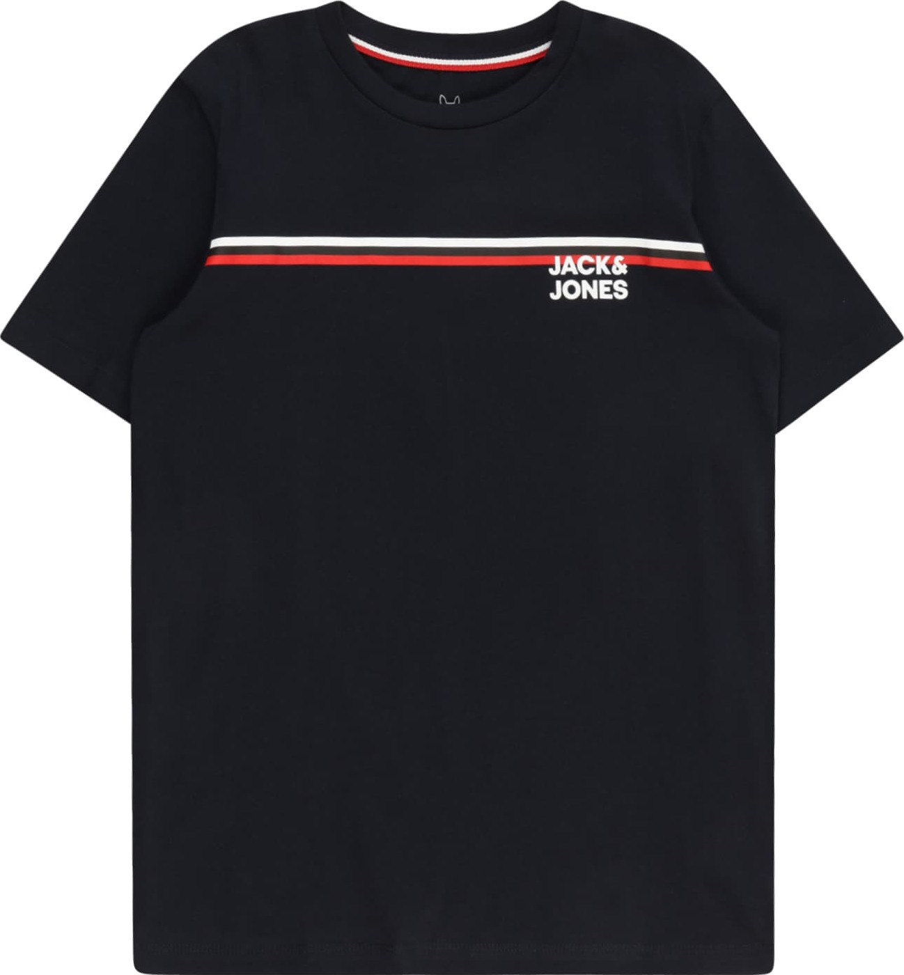 Jack & Jones Junior Tričko 'ATLAS' námořnická modř / červená / bílá