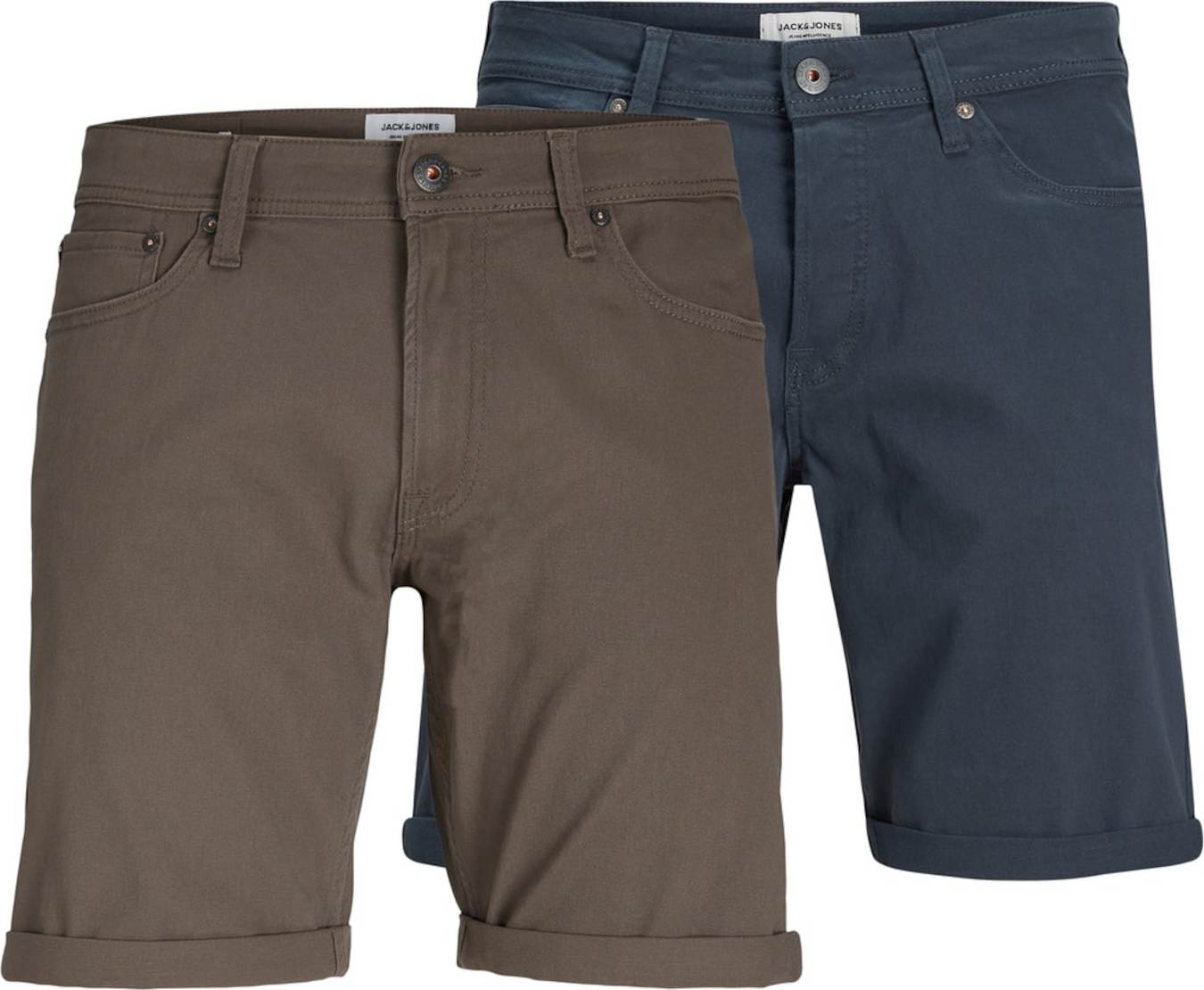 JACK & JONES Kalhoty námořnická modř / khaki