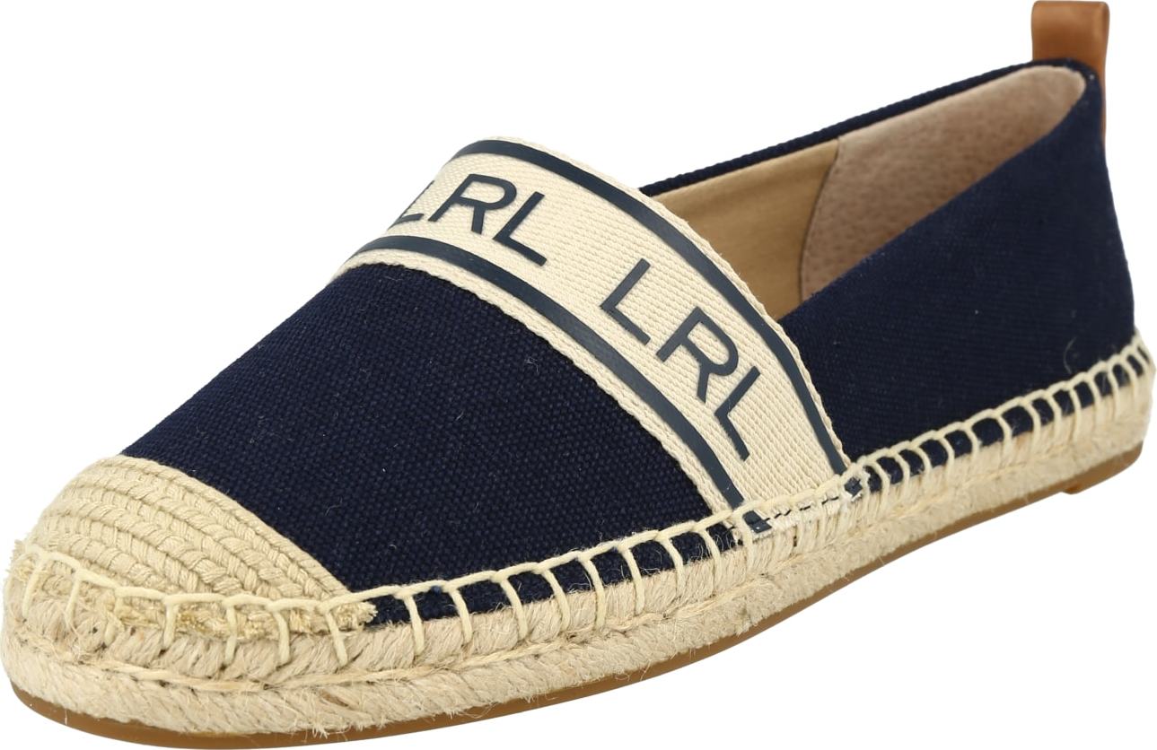 Lauren Ralph Lauren Espadrilky 'CAYLEE' béžová / námořnická modř