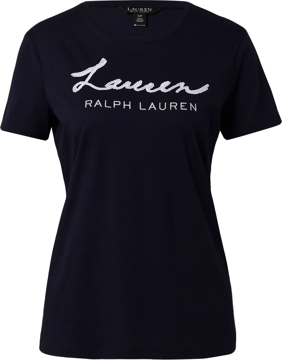 Lauren Ralph Lauren Tričko 'KATLIN' námořnická modř / bílá