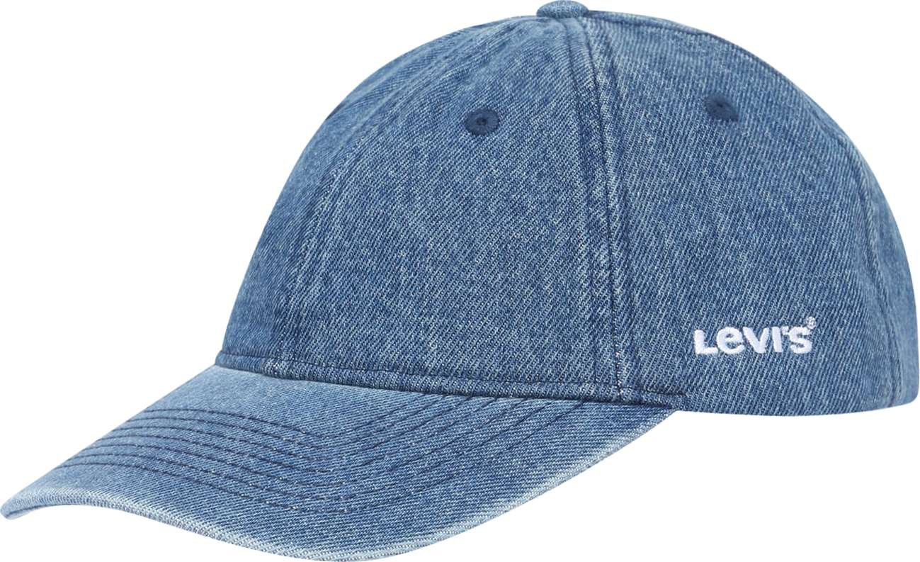 LEVI'S Čepice modrá džínovina / bílá