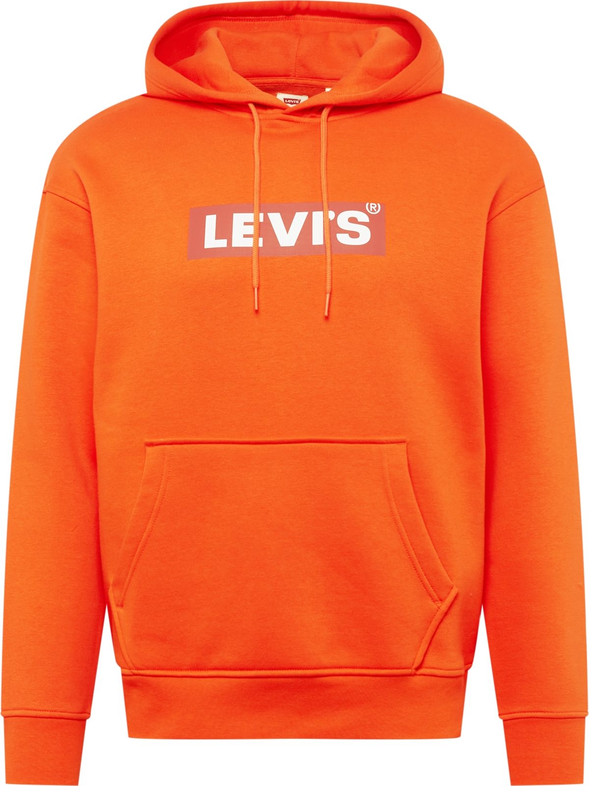 LEVI'S Mikina 'RELAXED GRAPHIC PO YELLOWS/ORANGES' oranžová / bílá