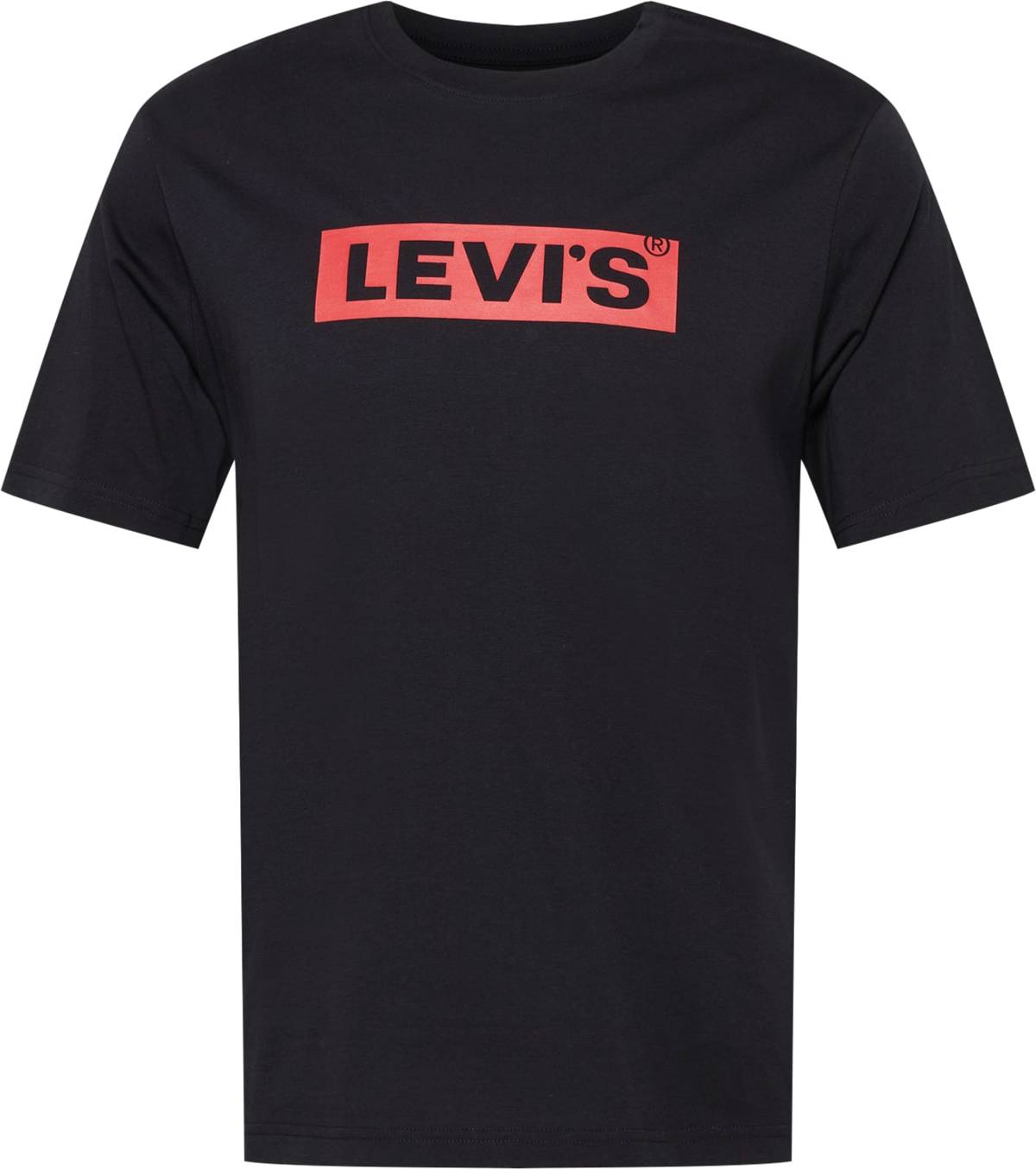 LEVI'S Tričko 'SS RELAXED FIT TEE BLACKS' světle červená / černá