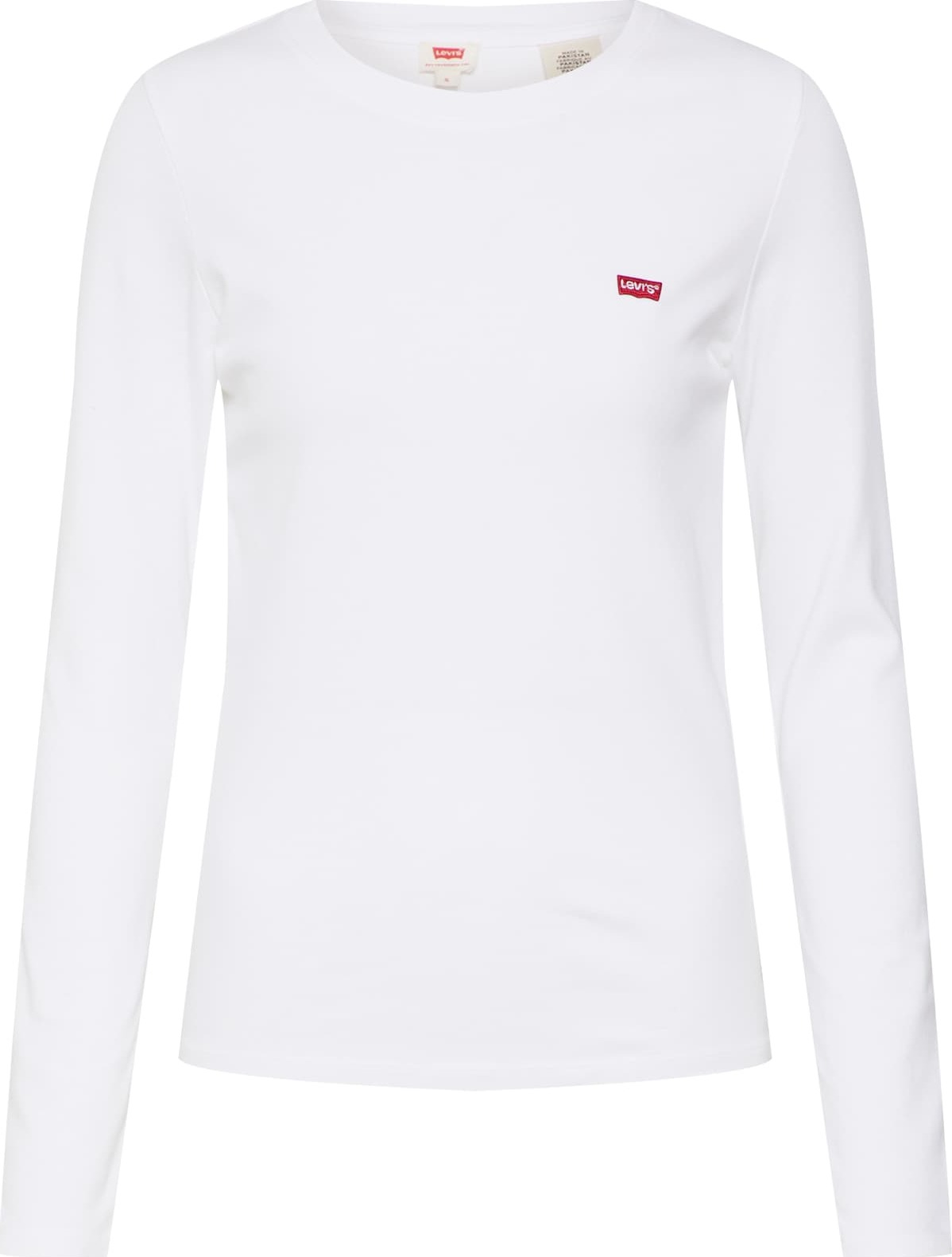 LEVI'S Tričko 'LS BABY TEE NEUTRALS' červená / bílá