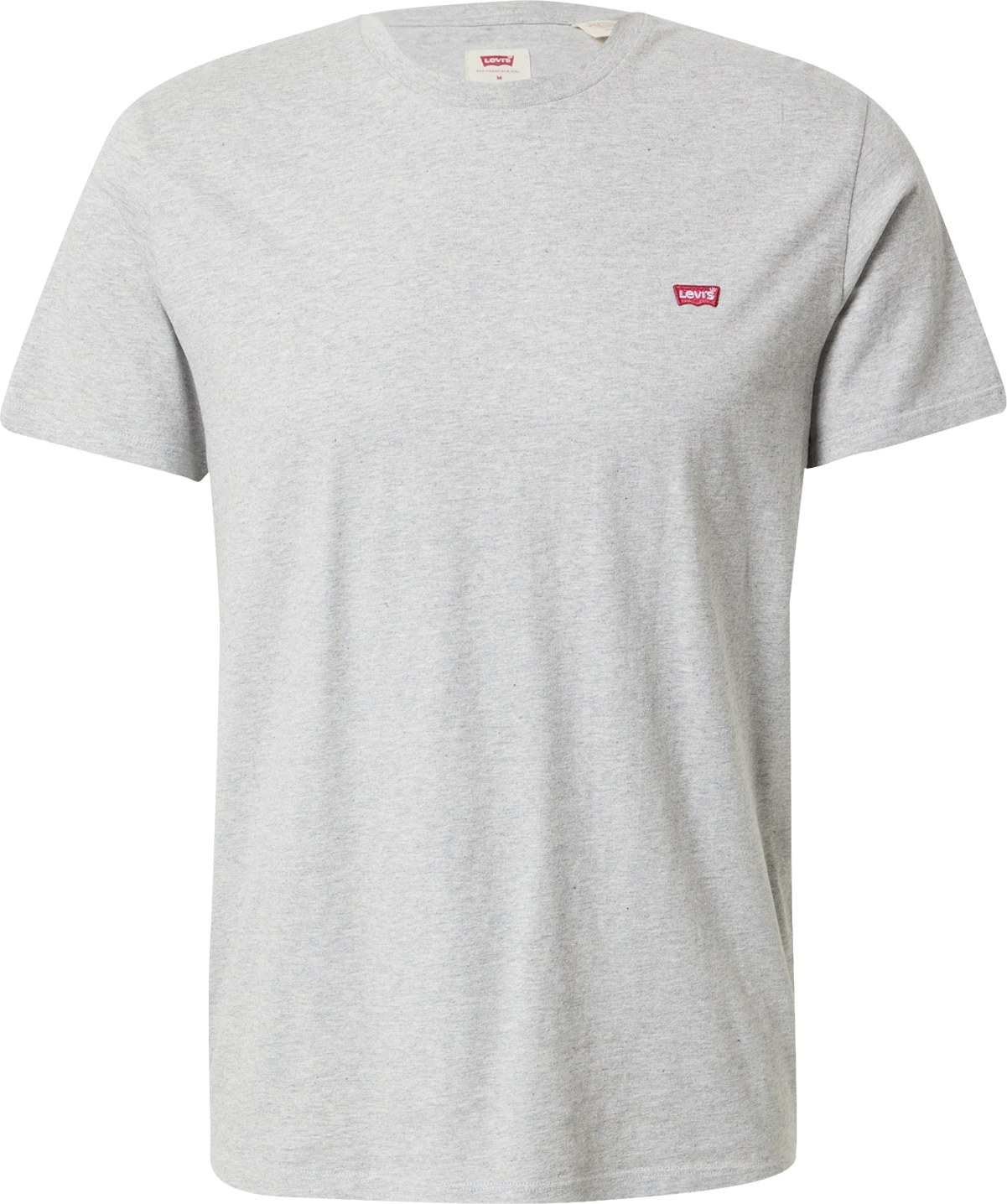 LEVI'S Tričko 'SS ORIGINAL HM TEE NEUTRALS' světle šedá / ohnivá červená / bílá