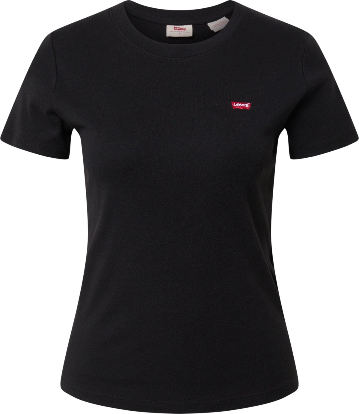 LEVI'S Tričko 'SS RIB BABY TEE BLACKS' červená / černá / bílá