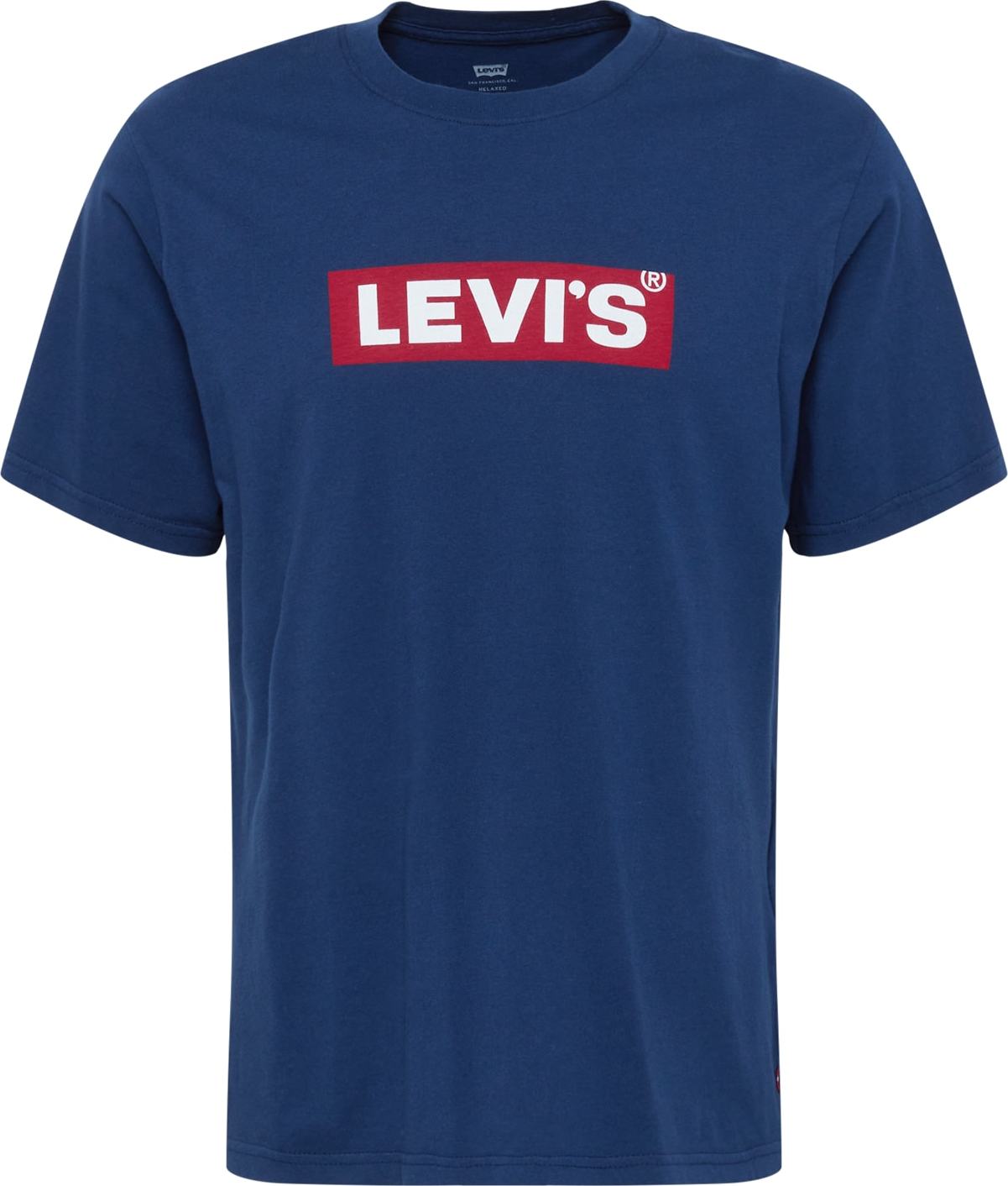 LEVI'S Tričko 'SS RELAXED FIT TEE BLUES' tmavě modrá / červená / bílá