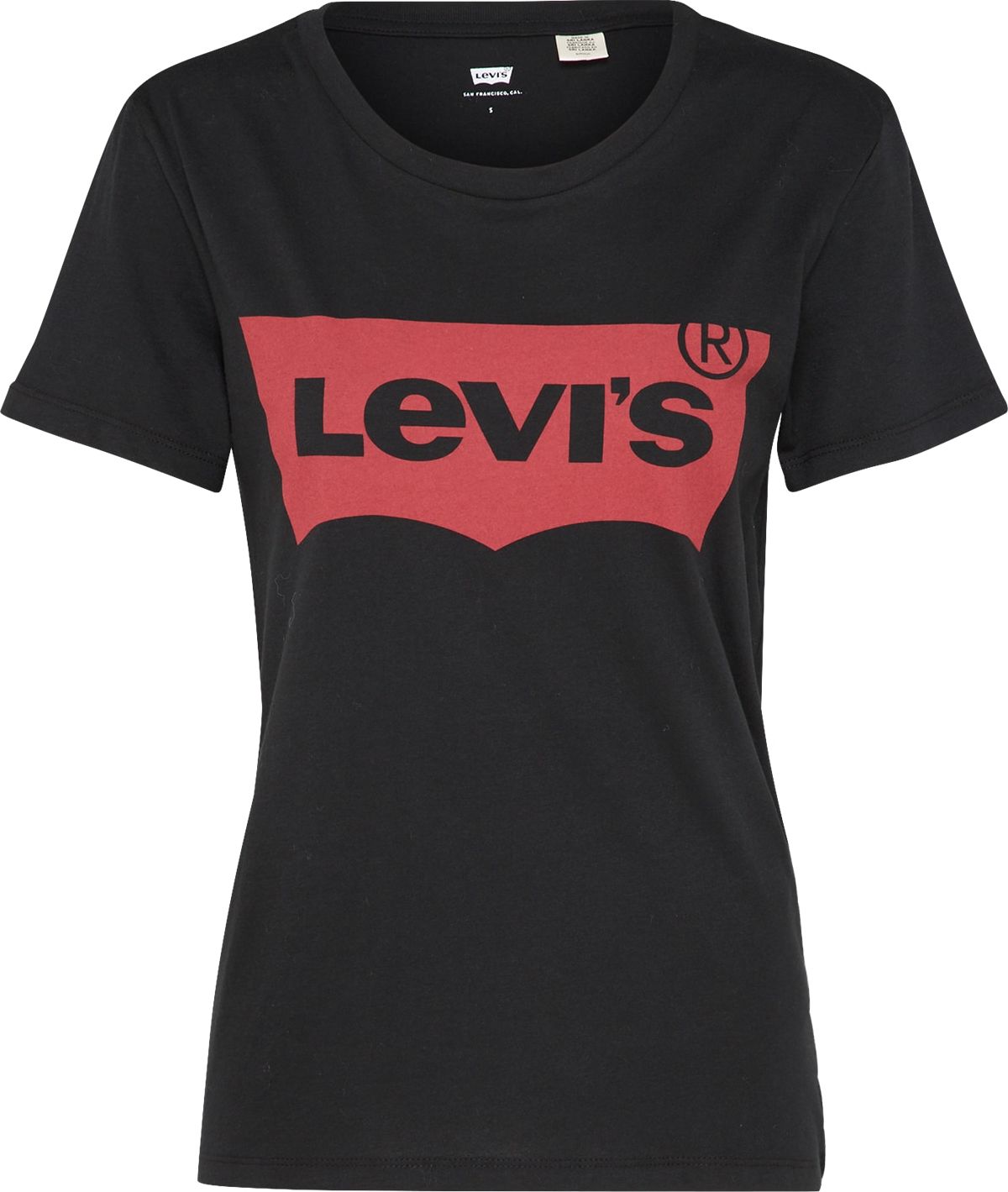 LEVI'S Tričko 'THE PERFECT TEE BLACKS' červená / černá