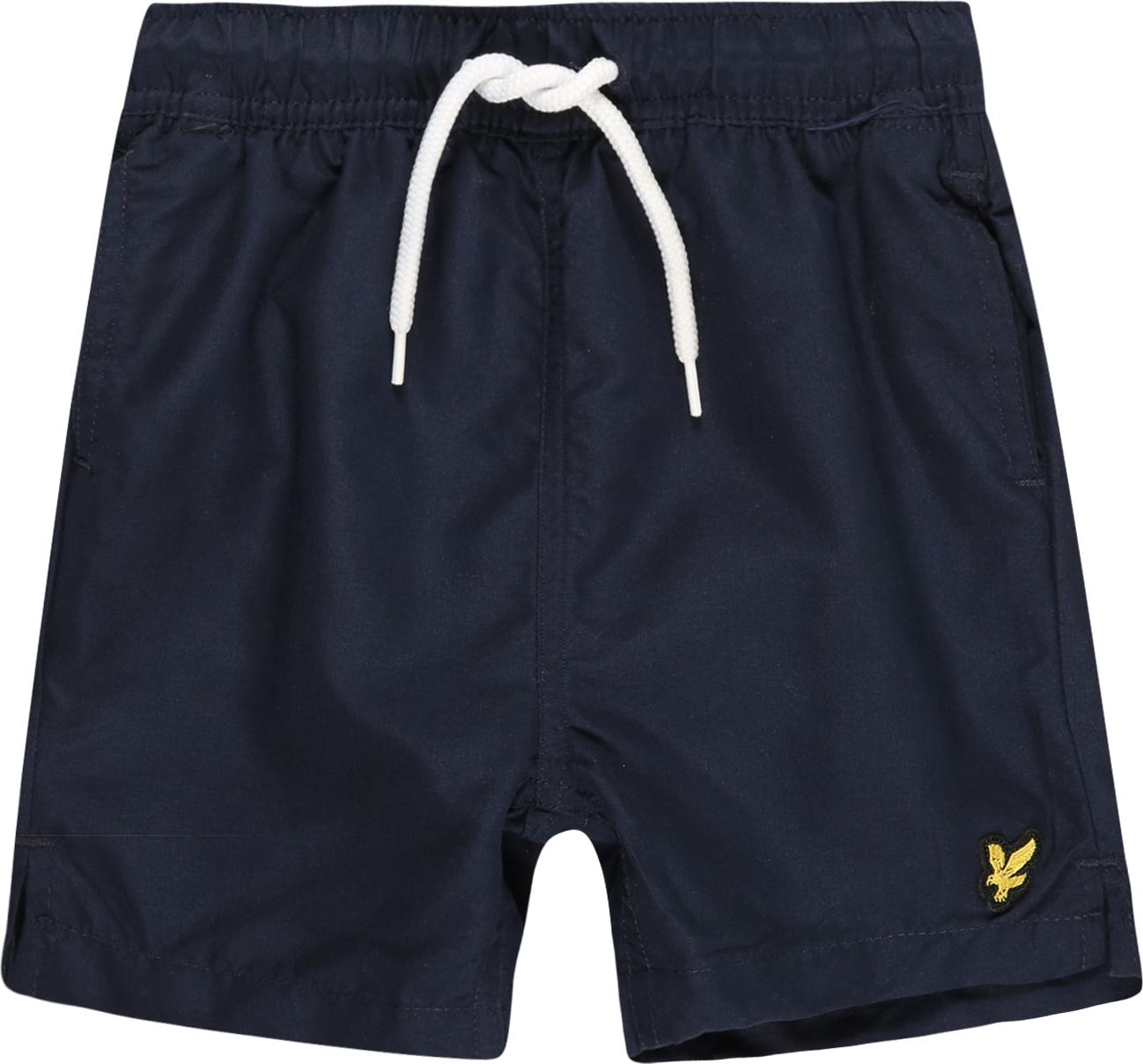 Lyle & Scott Plavecké šortky tmavě modrá / žlutá / černá