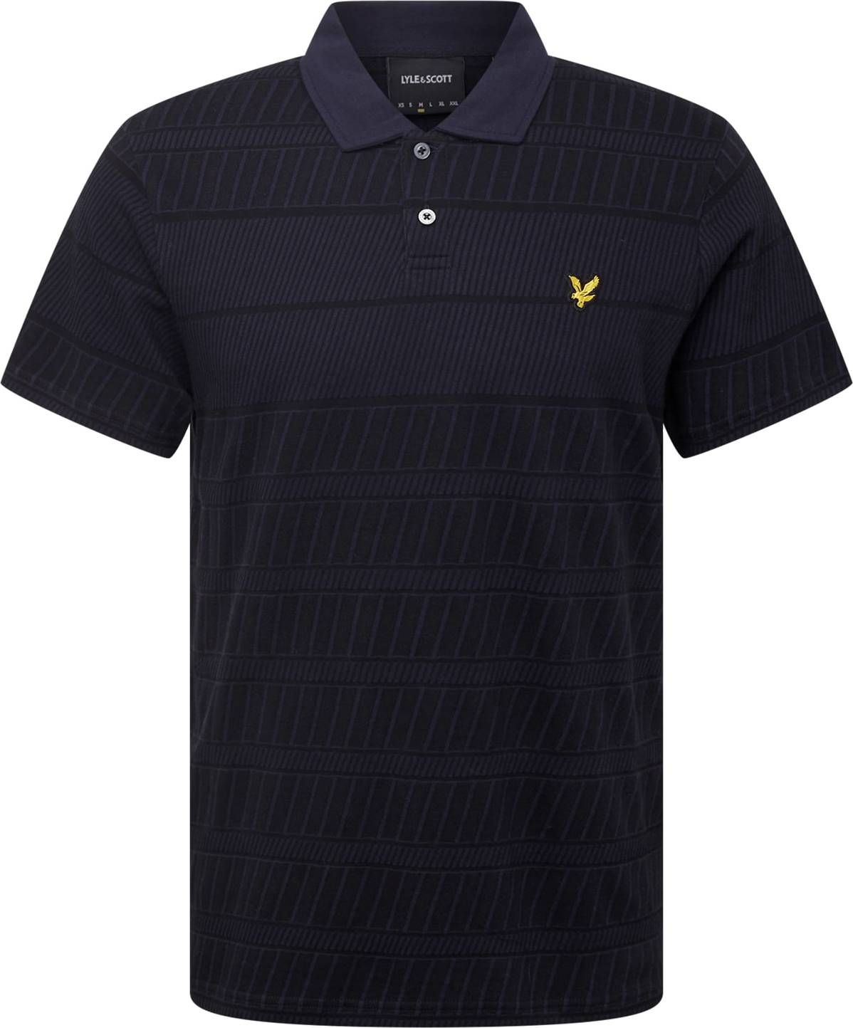 Lyle & Scott Tričko 'Grid' námořnická modř / noční modrá / žlutá / černá