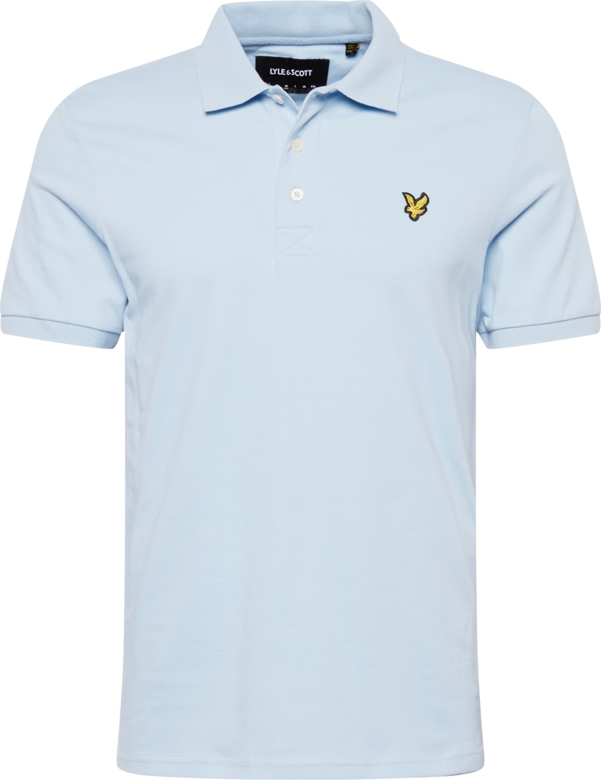 Lyle & Scott Tričko světlemodrá / žlutá / černá