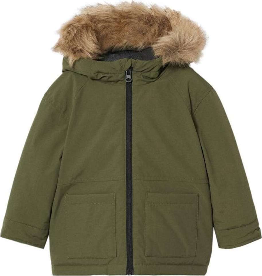 MANGO KIDS Zimní bunda khaki