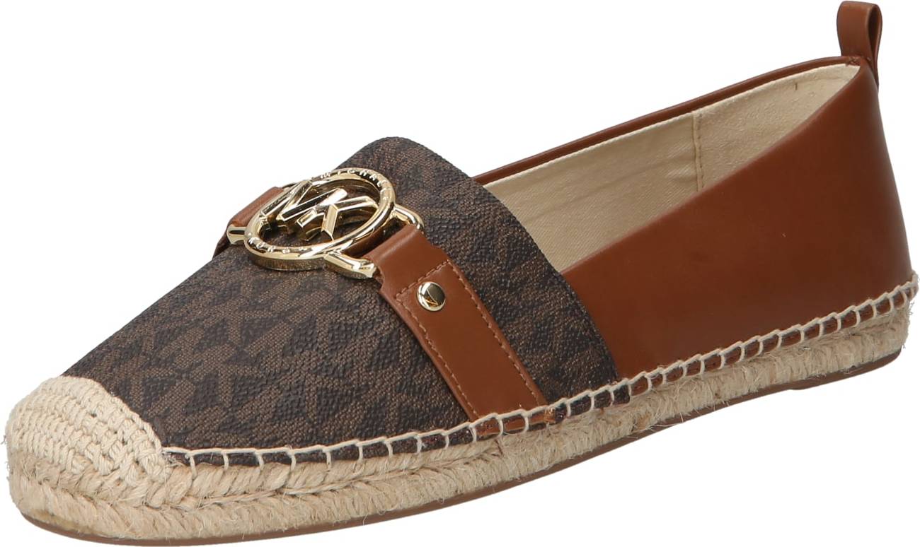 MICHAEL Michael Kors Espadrilky 'RORY' starobéžová / karamelová / tmavě hnědá