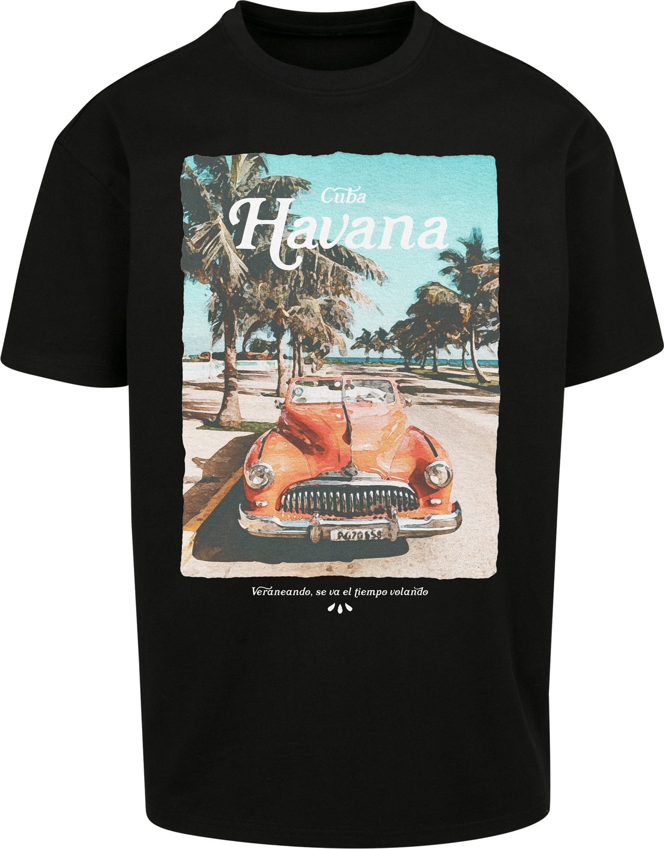 Mister Tee Tričko 'Havana Vibe' písková / světlemodrá / khaki / rezavě červená